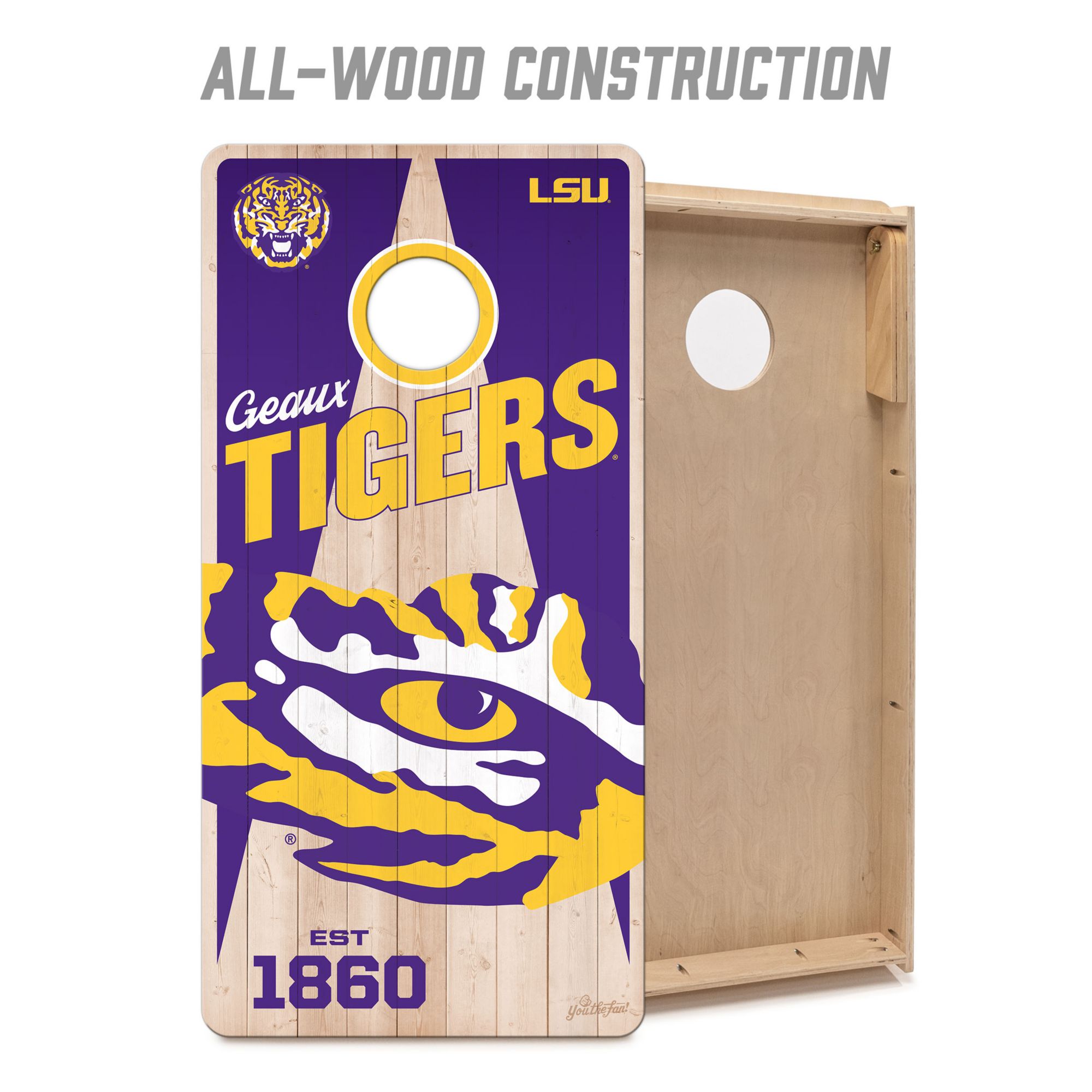YouTheFan LSU Tigers 2' x 4' Cornhole Boards product image