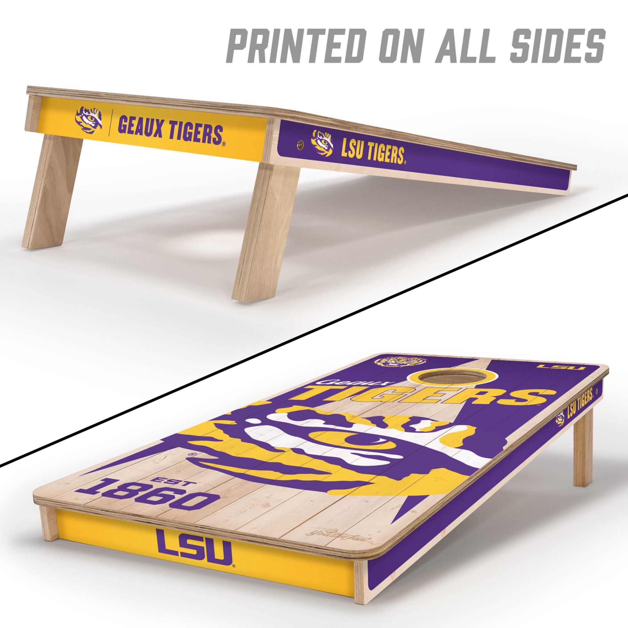 YouTheFan LSU Tigers 2' x 4' Cornhole Boards product image