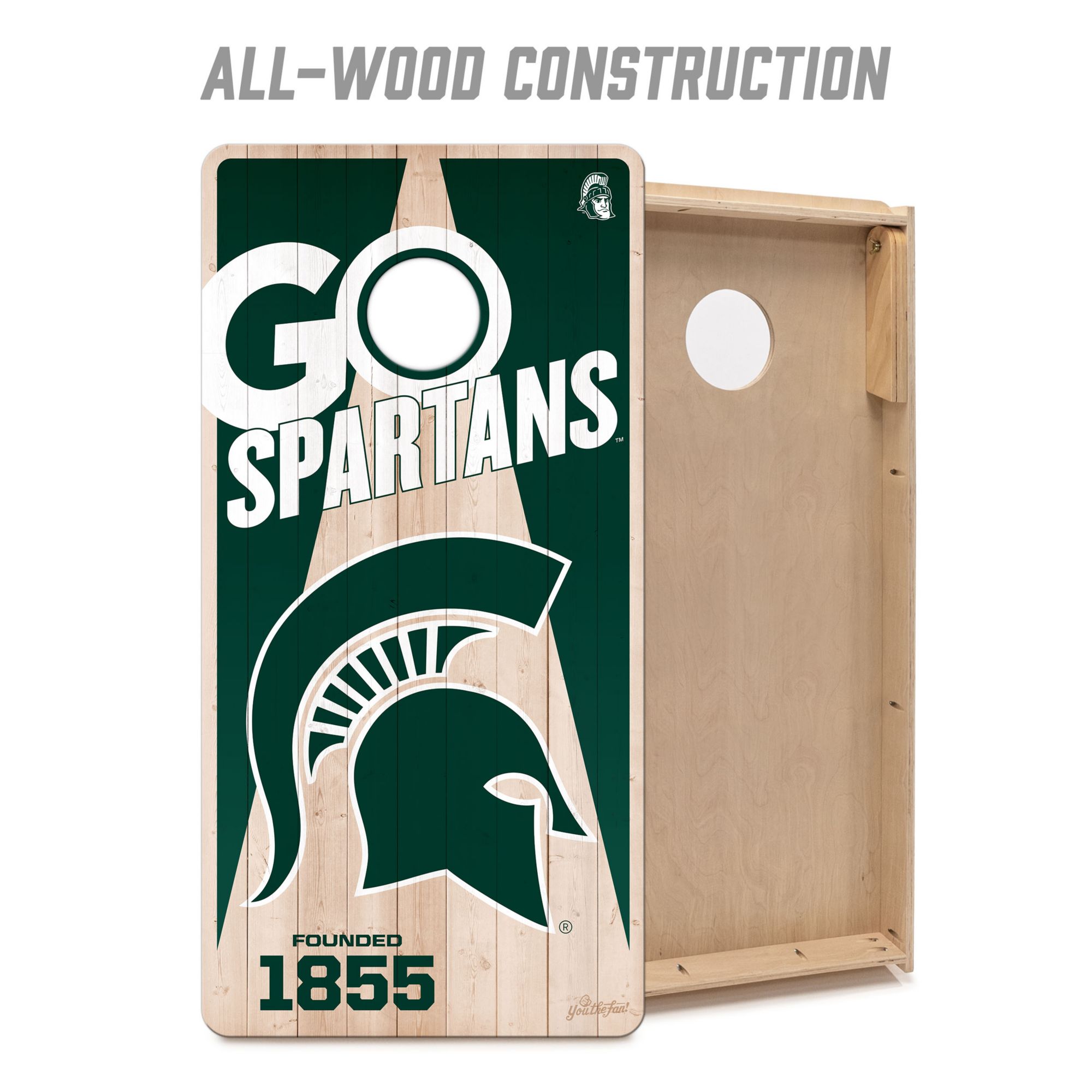 YouTheFan Michigan State Spartans 2' x 4' Cornhole Boards product image
