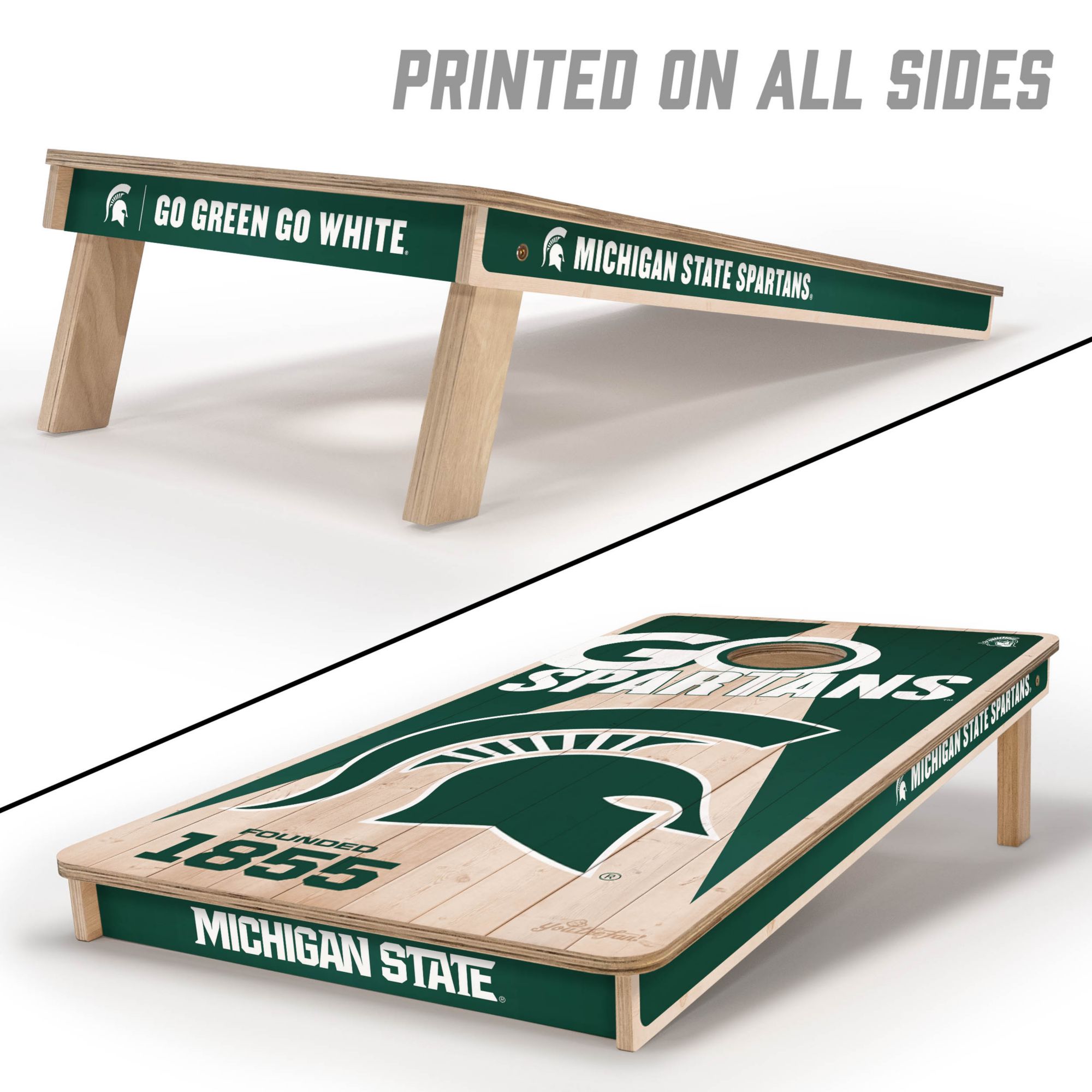 YouTheFan Michigan State Spartans 2' x 4' Cornhole Boards product image
