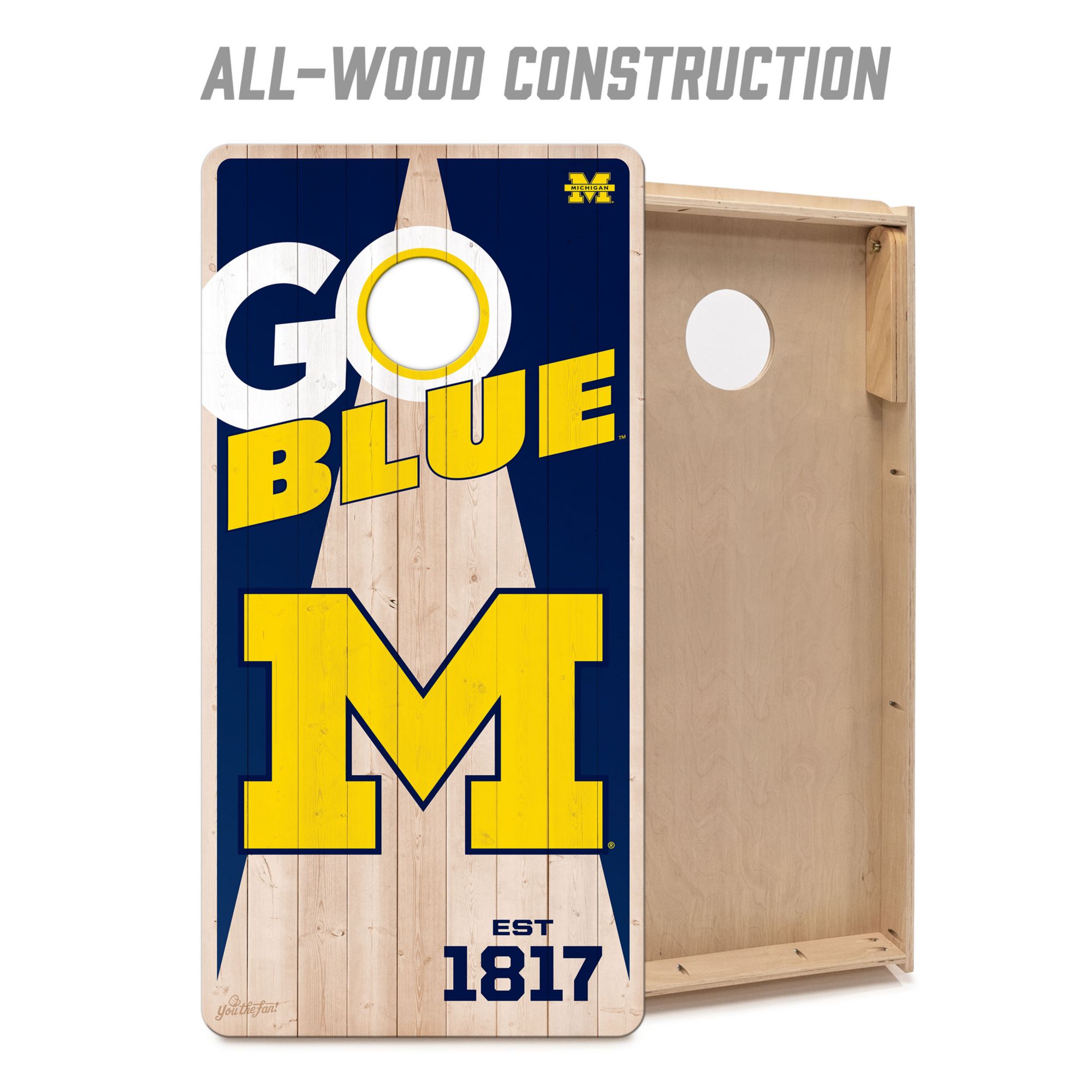 YouTheFan Michigan Wolverines 2' x 4' Cornhole Boards product image