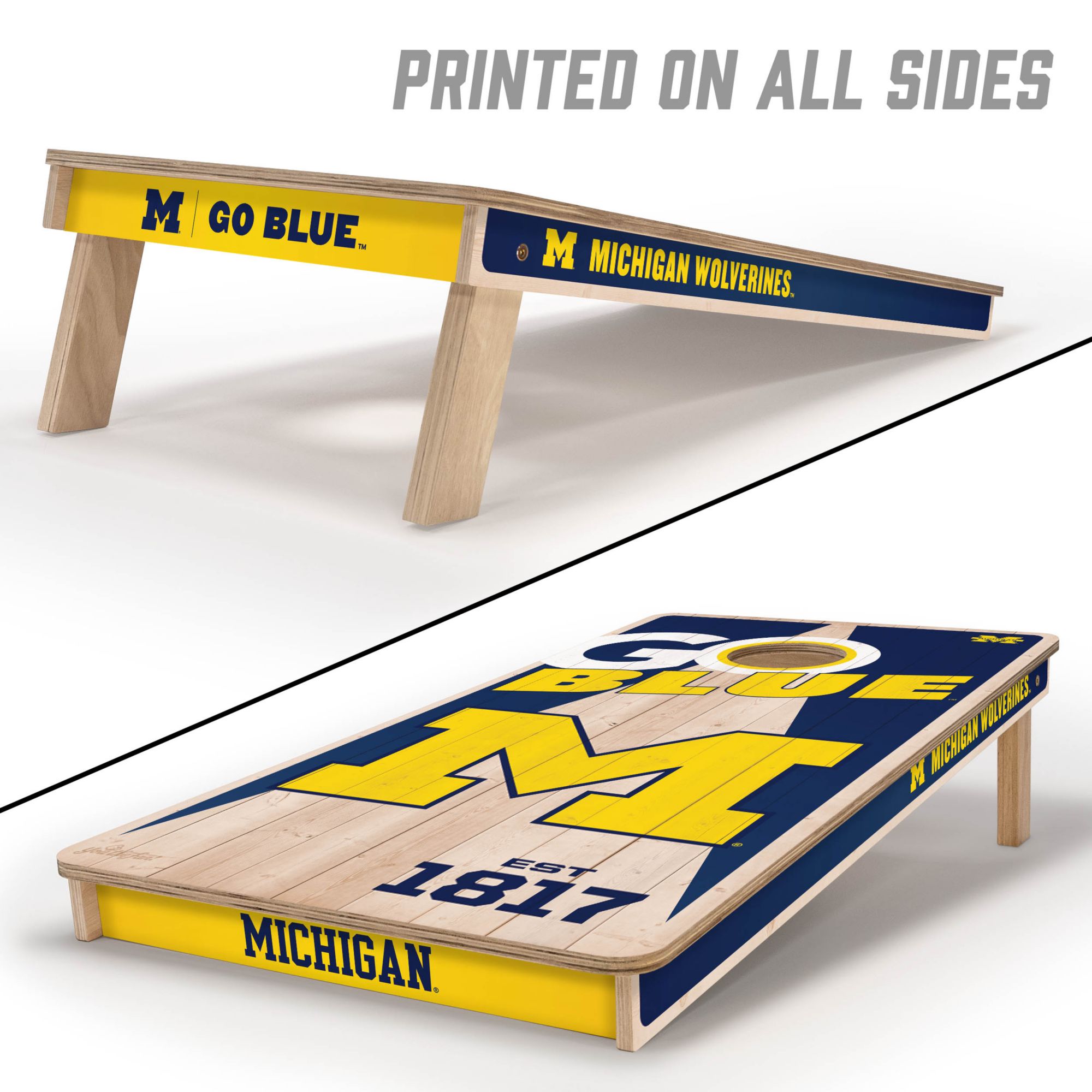 YouTheFan Michigan Wolverines 2' x 4' Cornhole Boards product image