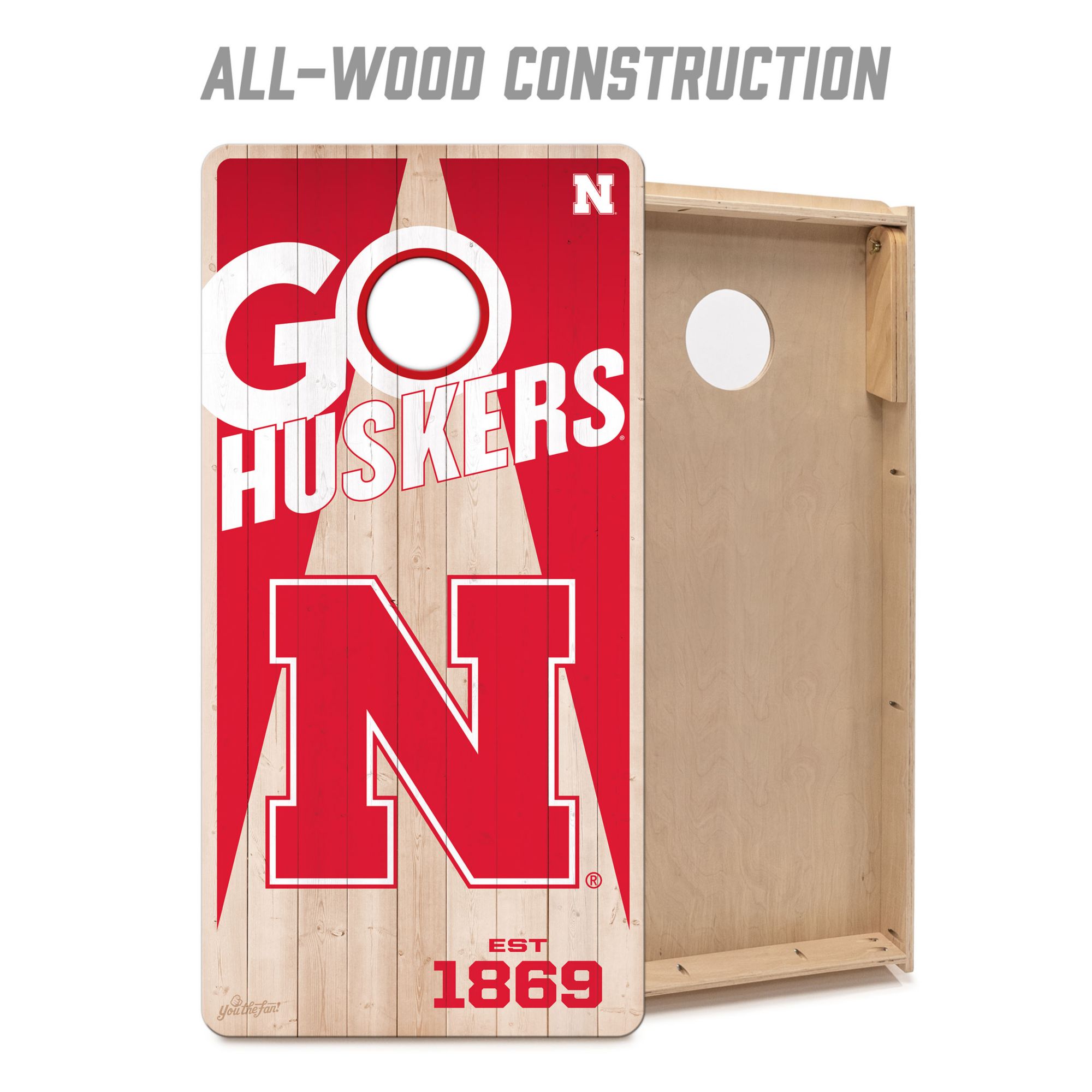 YouTheFan Nebraska Cornhuskers 2' x 4' Cornhole Boards product image