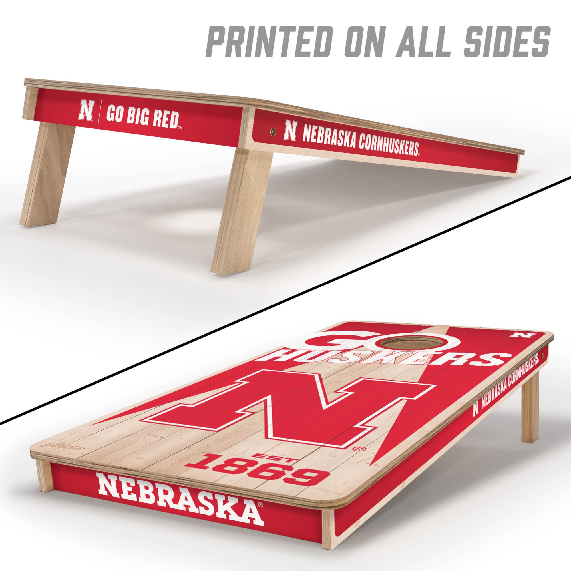 YouTheFan Nebraska Cornhuskers 2' x 4' Cornhole Boards product image