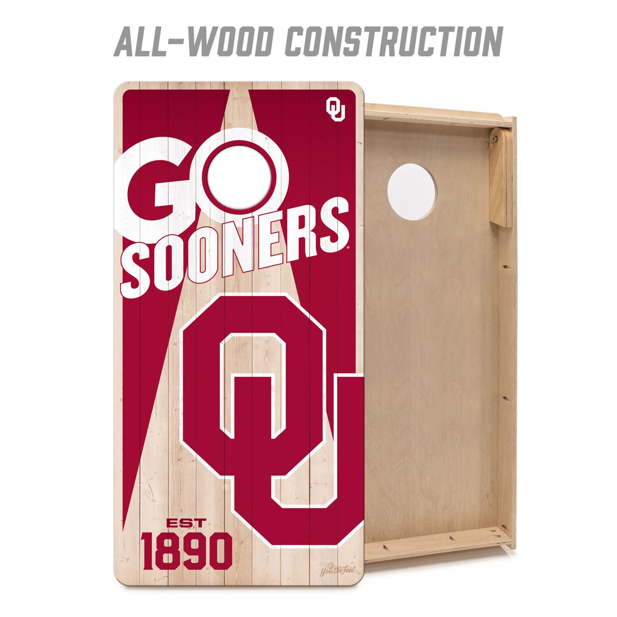 YouTheFan Oklahoma Sooners 2' x 4' Cornhole Boards product image