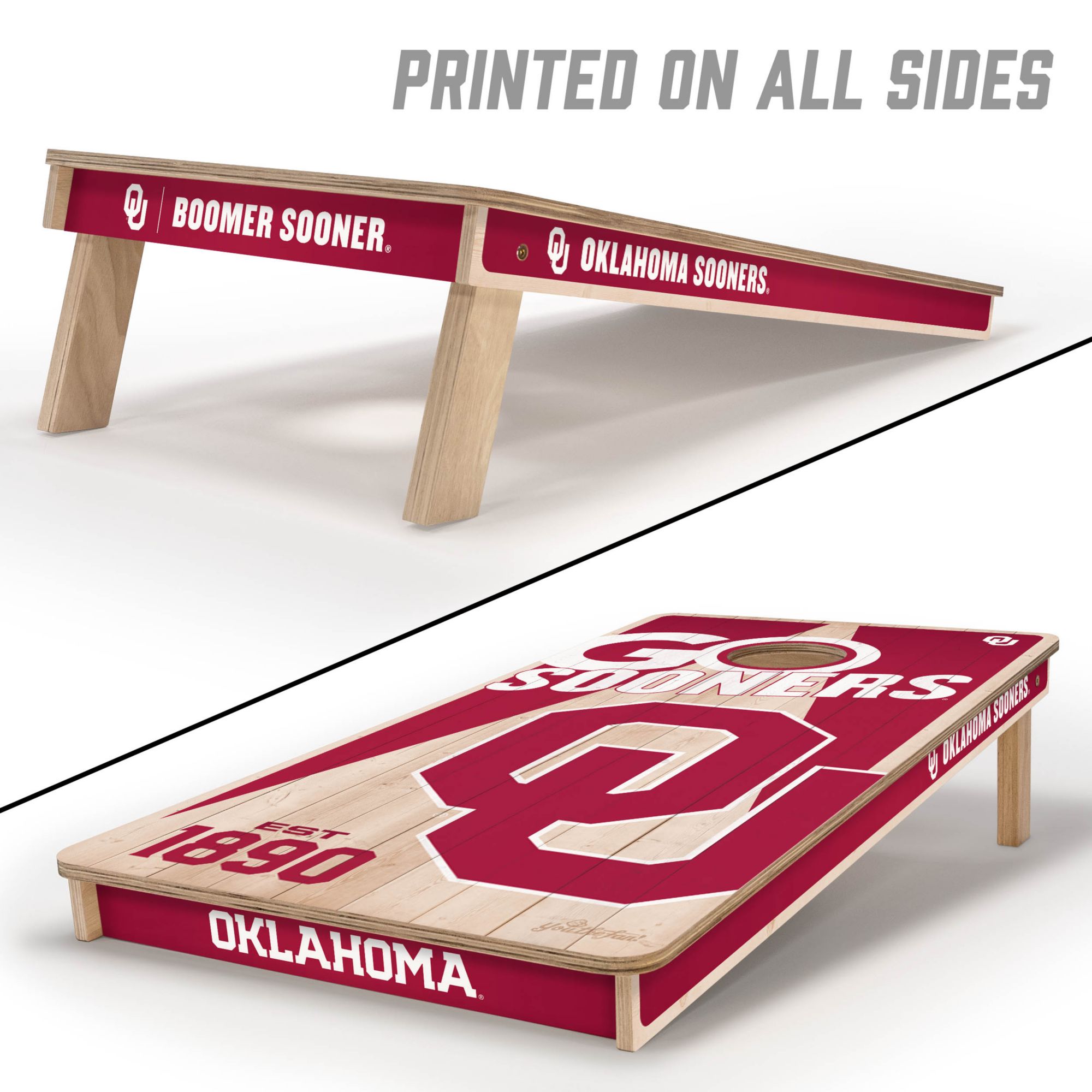 YouTheFan Oklahoma Sooners 2' x 4' Cornhole Boards product image