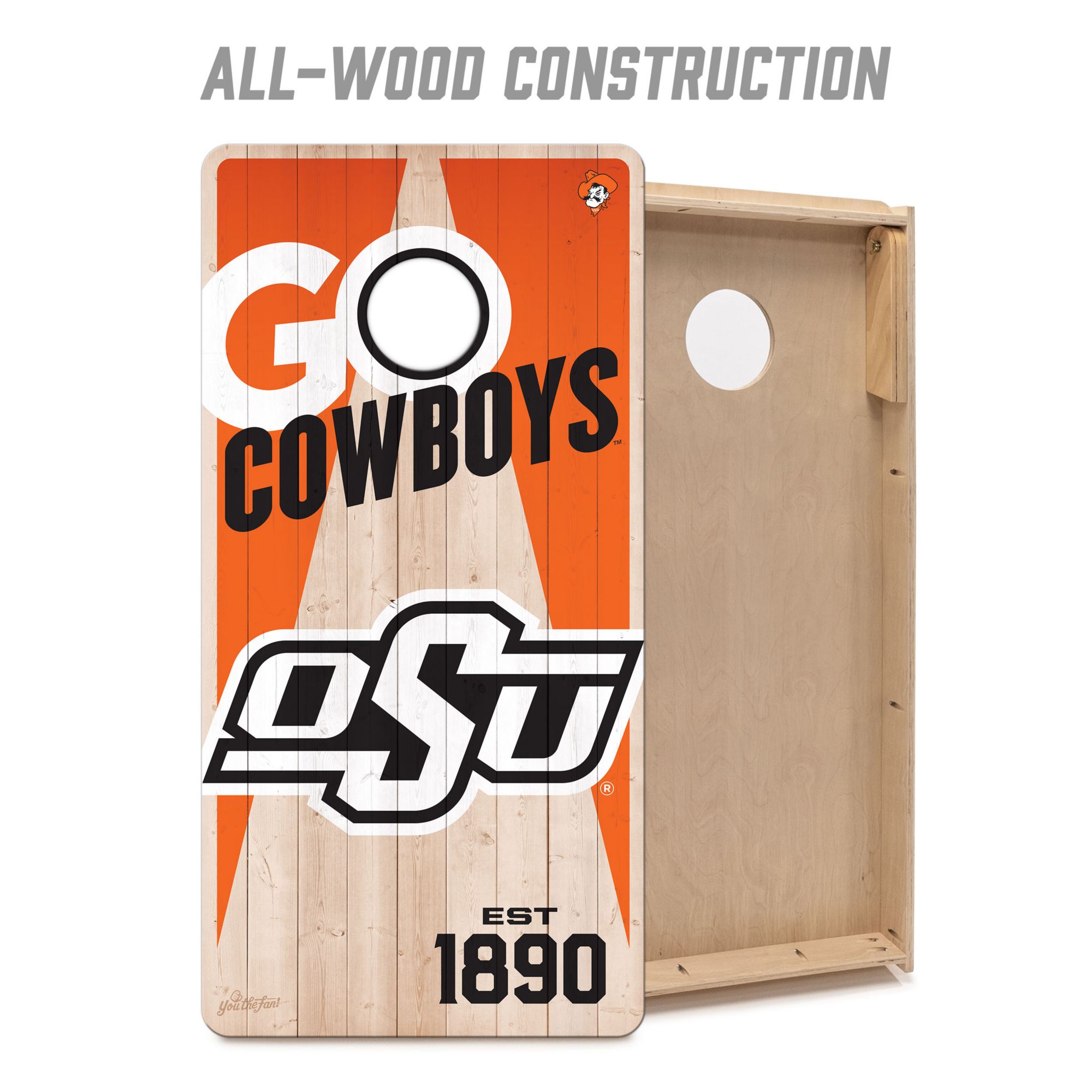 YouTheFan Oklahoma State Cowboys 2' x 4' Cornhole Boards product image