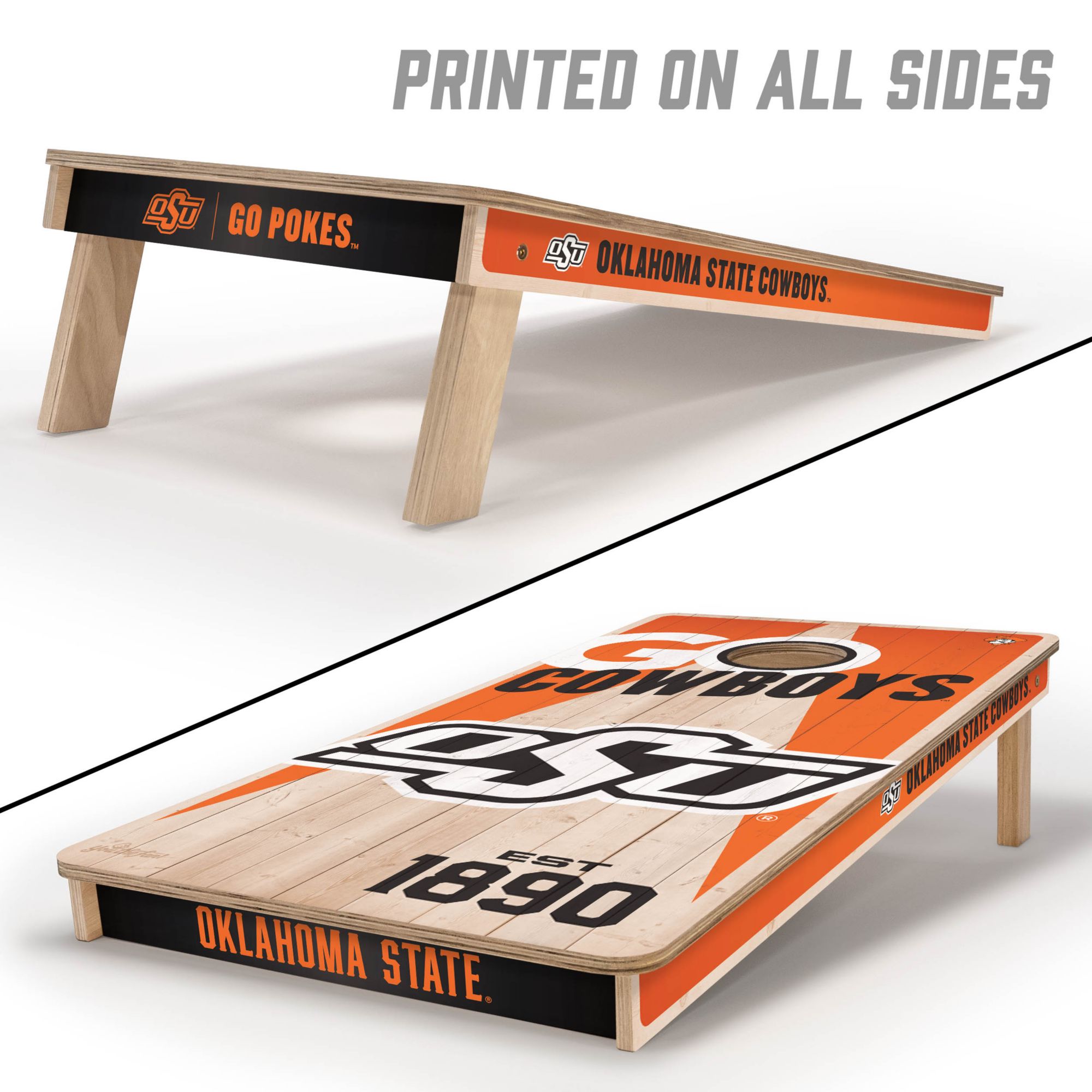 YouTheFan Oklahoma State Cowboys 2' x 4' Cornhole Boards product image