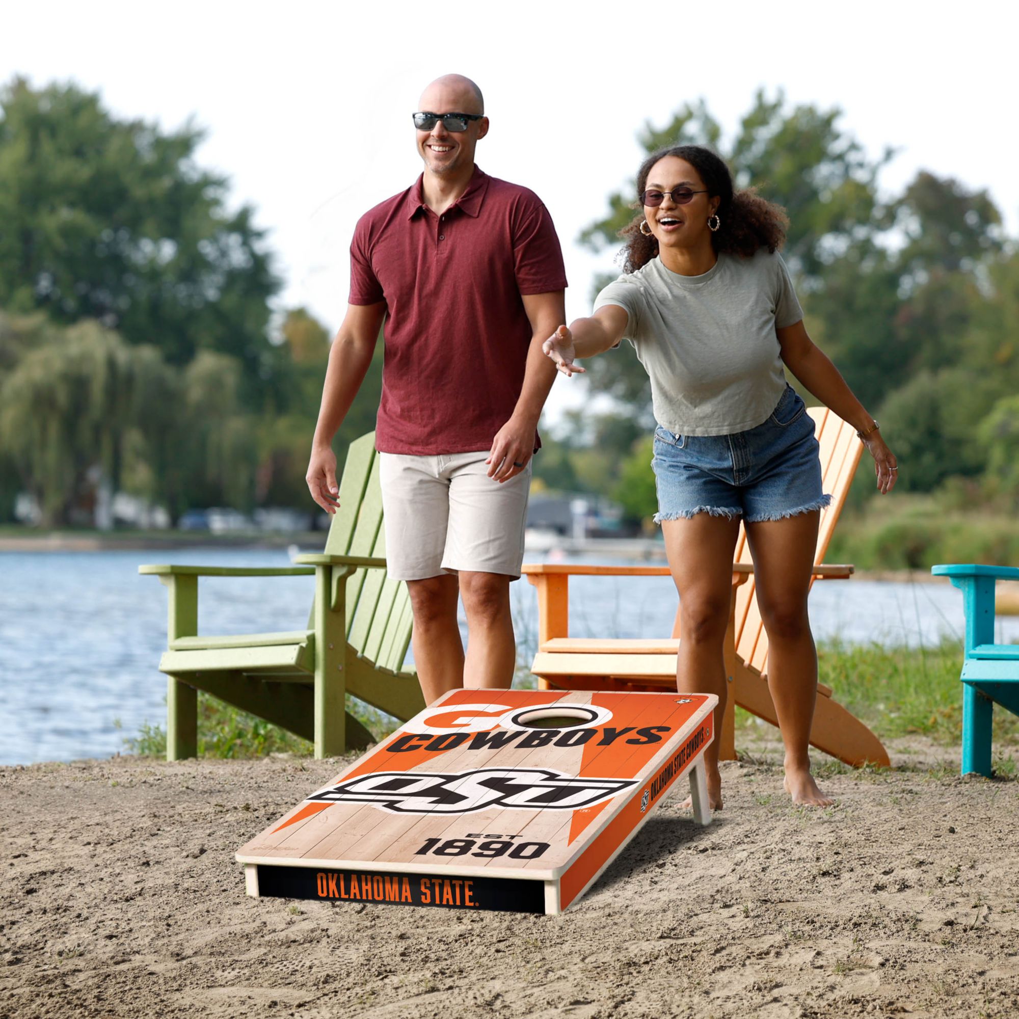 YouTheFan Oklahoma State Cowboys 2' x 4' Cornhole Boards product image