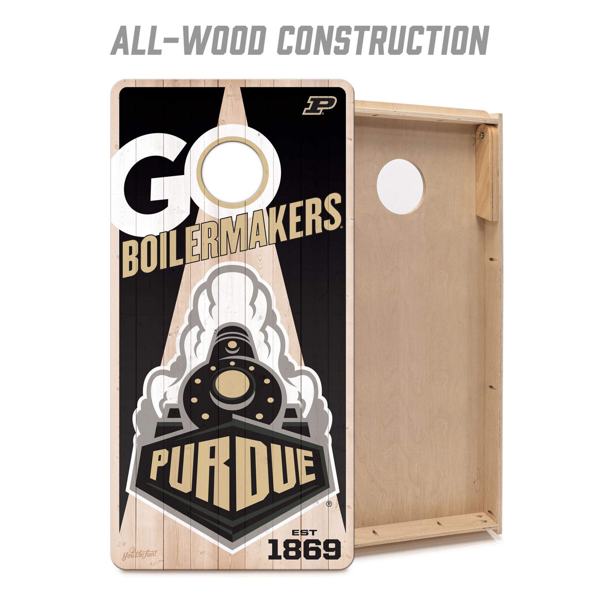 YouTheFan Purdue Boilermakers 2' x 4' Cornhole Boards product image