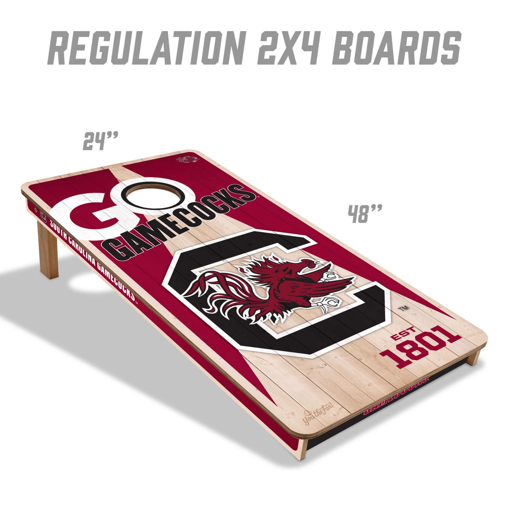 YouTheFan South Carolina Gamecocks 2' x 4' Cornhole Boards product image