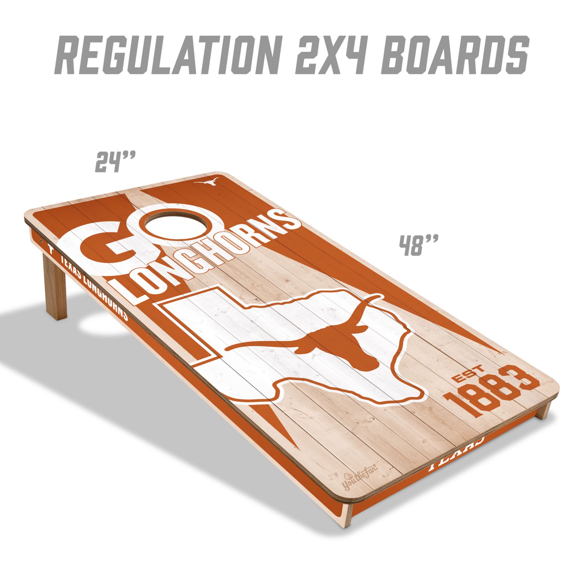 YouTheFan Texas Longhorns 2' x 4' Cornhole Boards product image