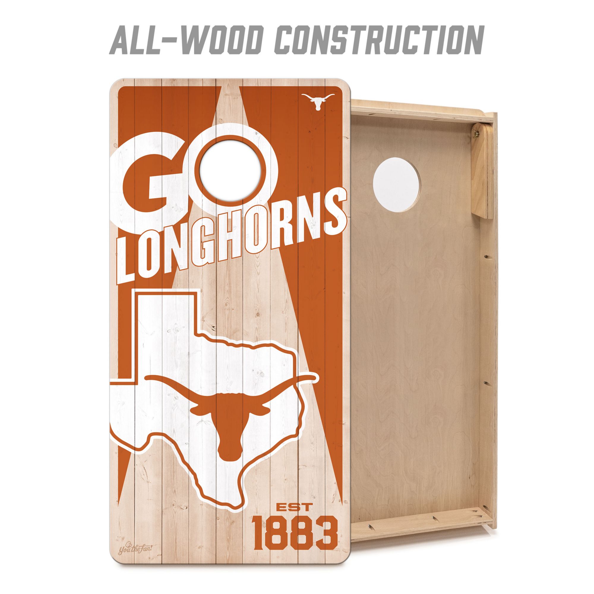 YouTheFan Texas Longhorns 2' x 4' Cornhole Boards product image