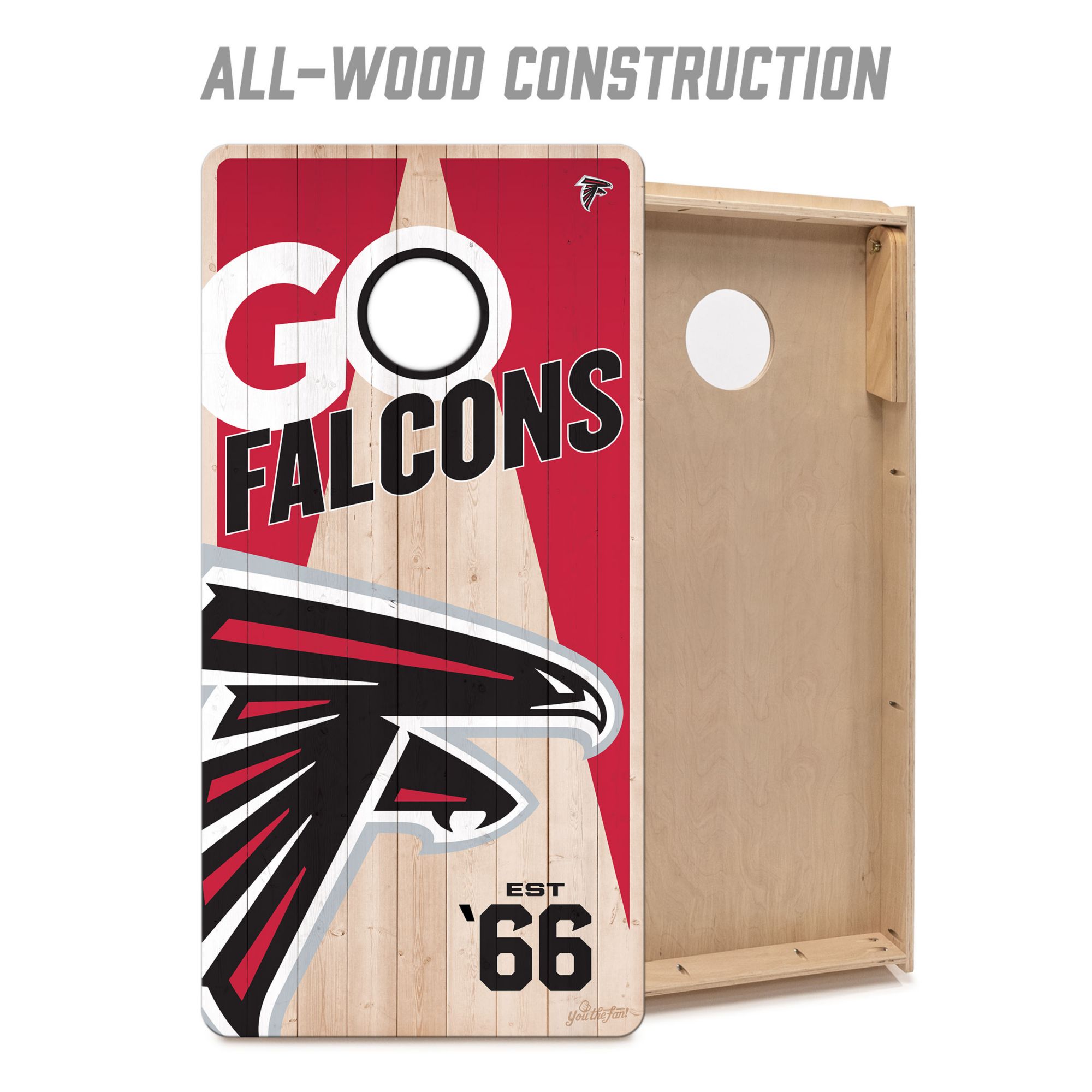 YouTheFan Atlanta Falcons 2' x 4' Cornhole Boards product image