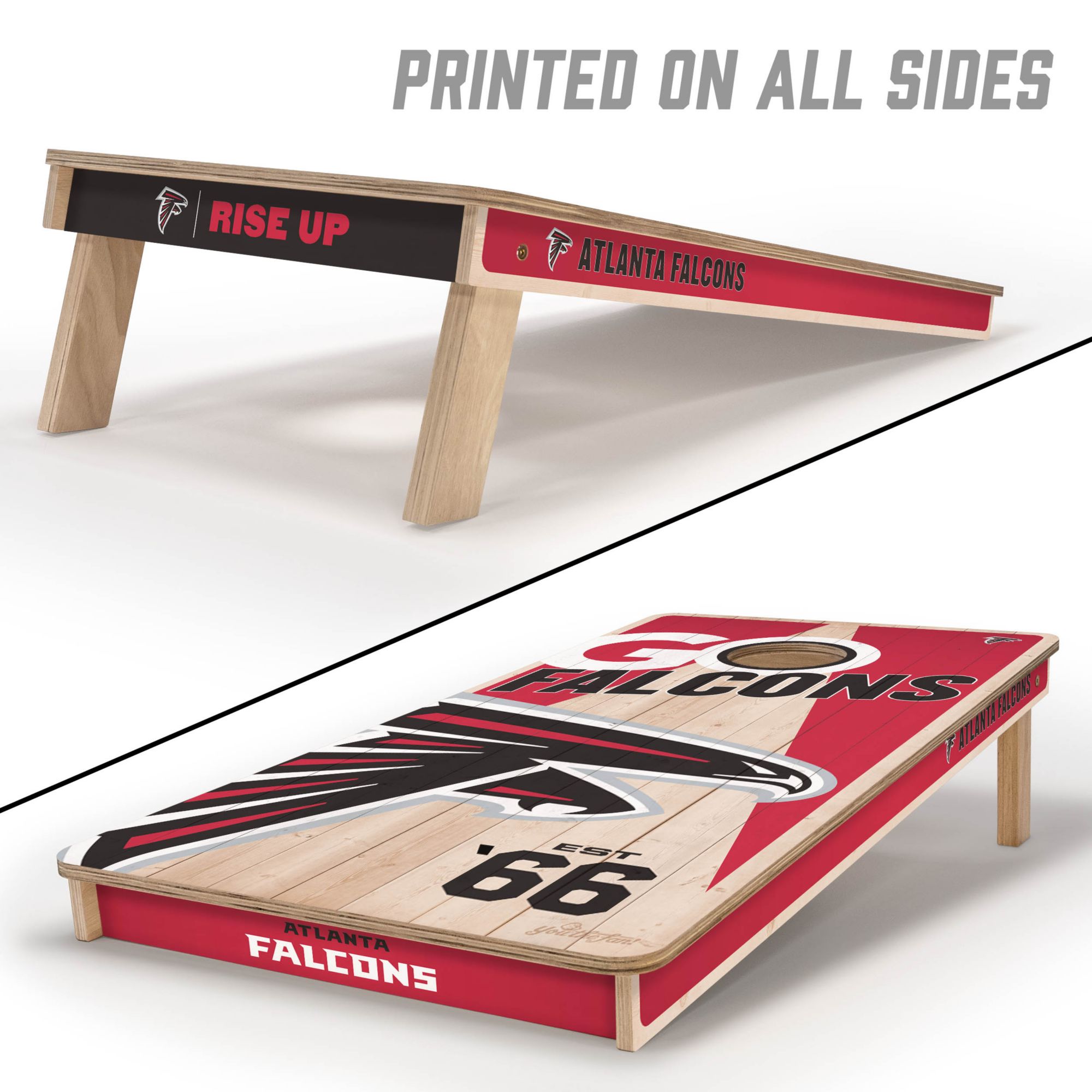 YouTheFan Atlanta Falcons 2' x 4' Cornhole Boards product image