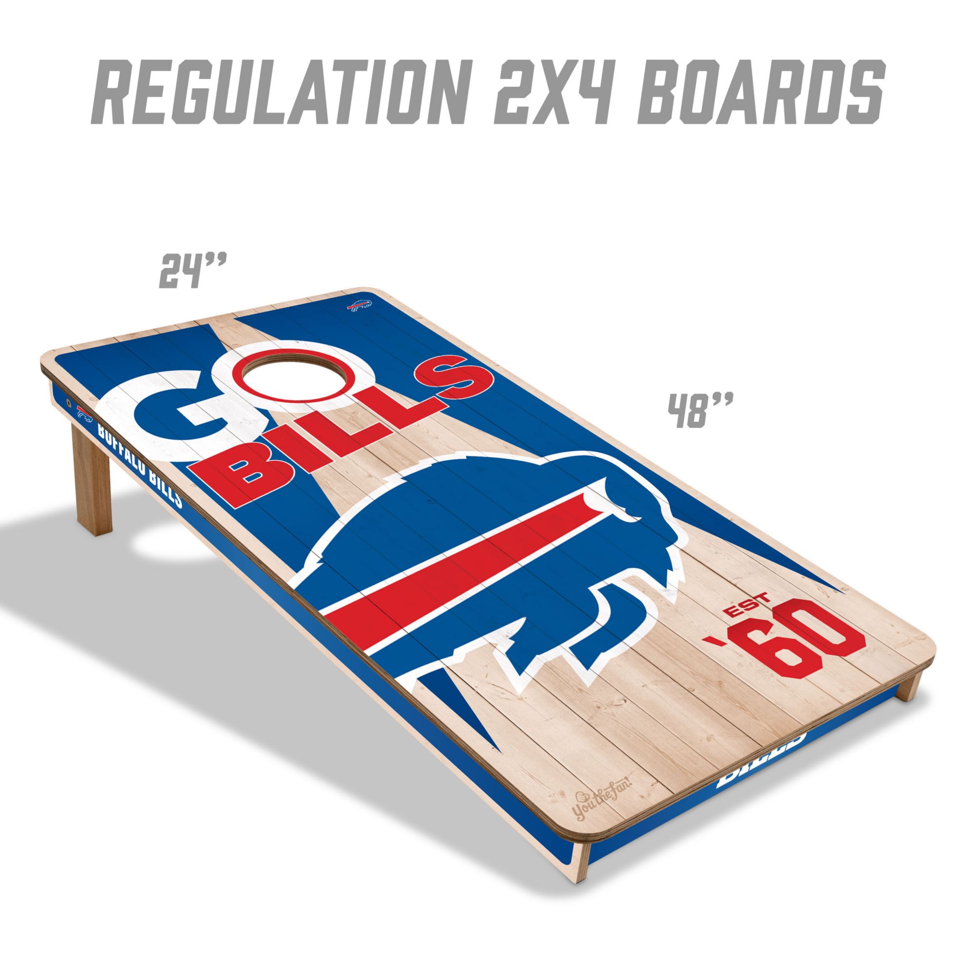 YouTheFan Buffalo Bills 2' x 4' Cornhole Boards product image