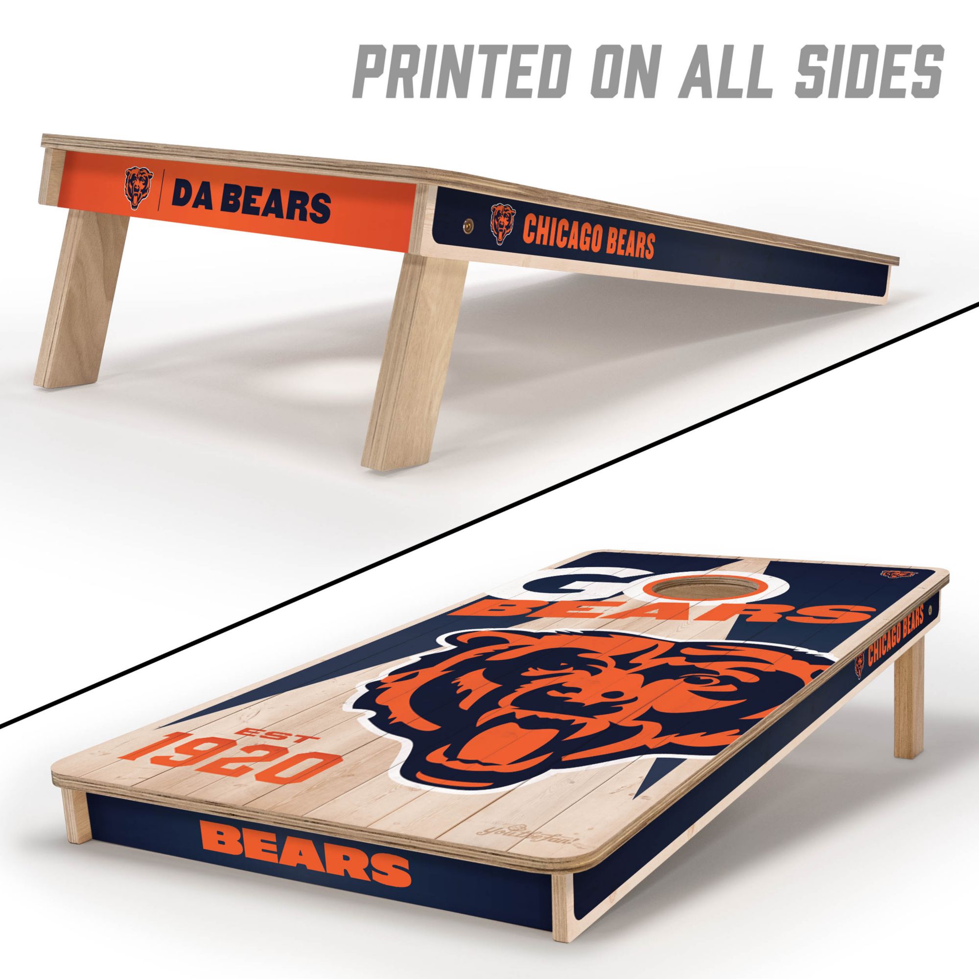 YouTheFan Chicago Bears 2' x 4' Cornhole Boards product image