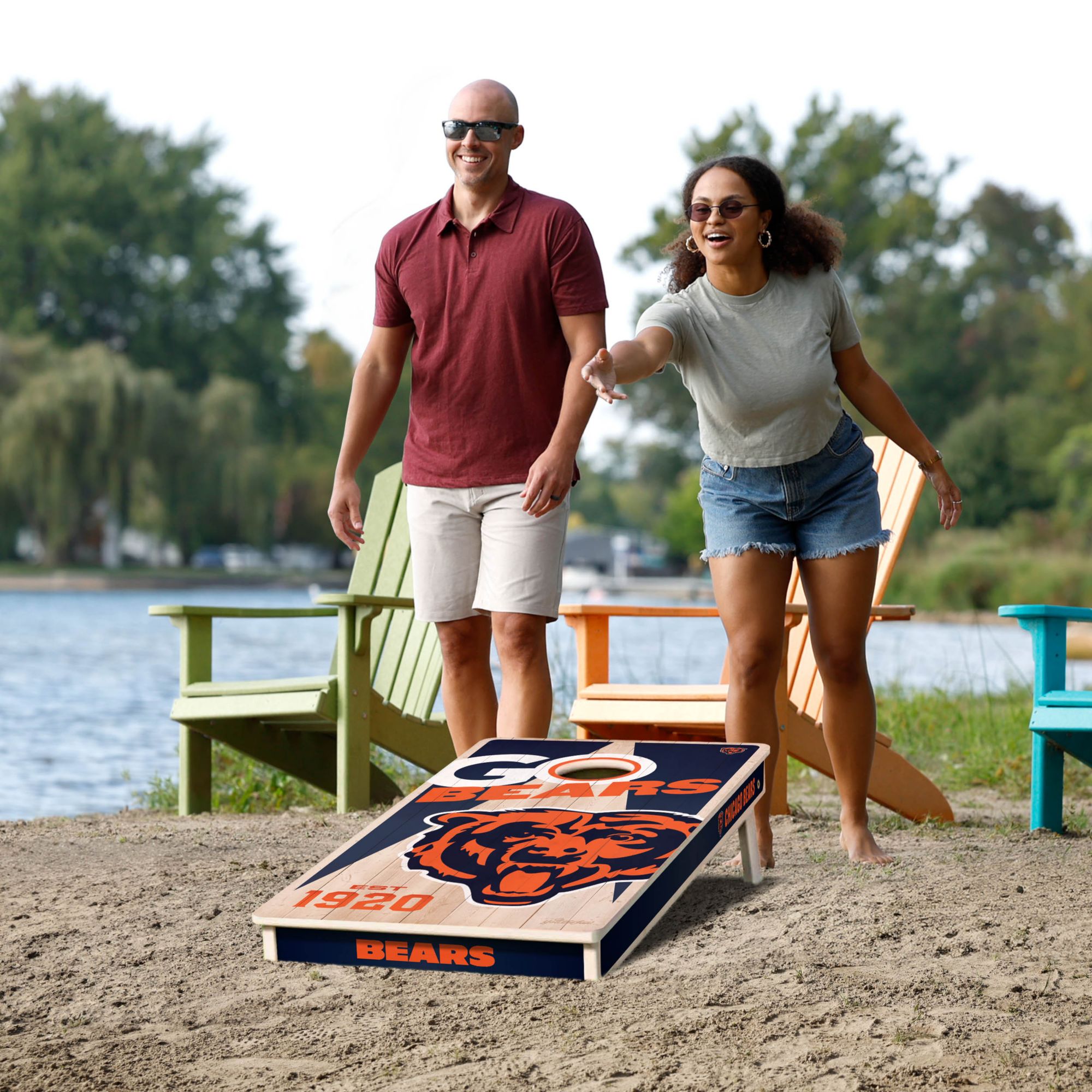 YouTheFan Chicago Bears 2' x 4' Cornhole Boards product image