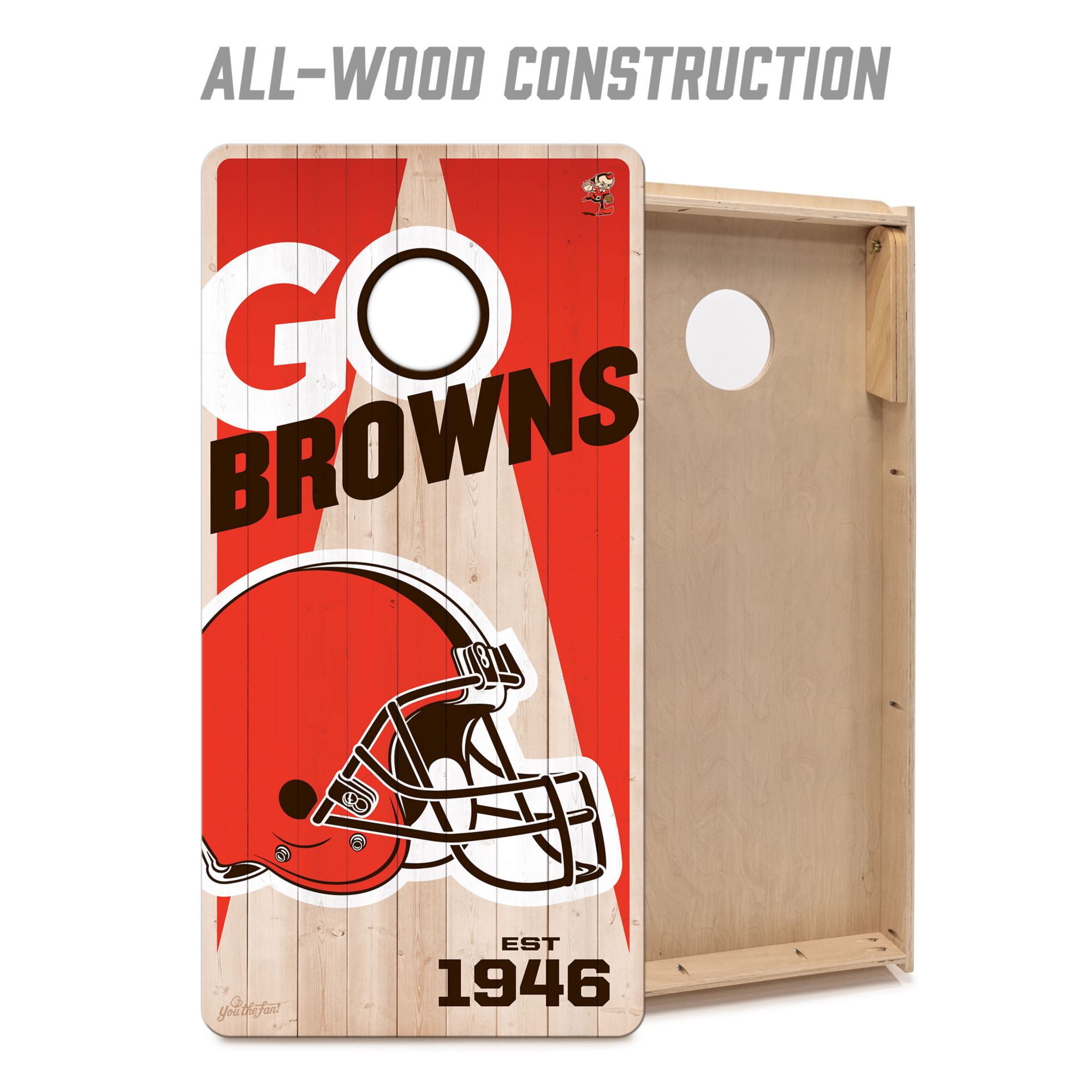 YouTheFan Cleveland Browns 2' x 4' Cornhole Boards product image