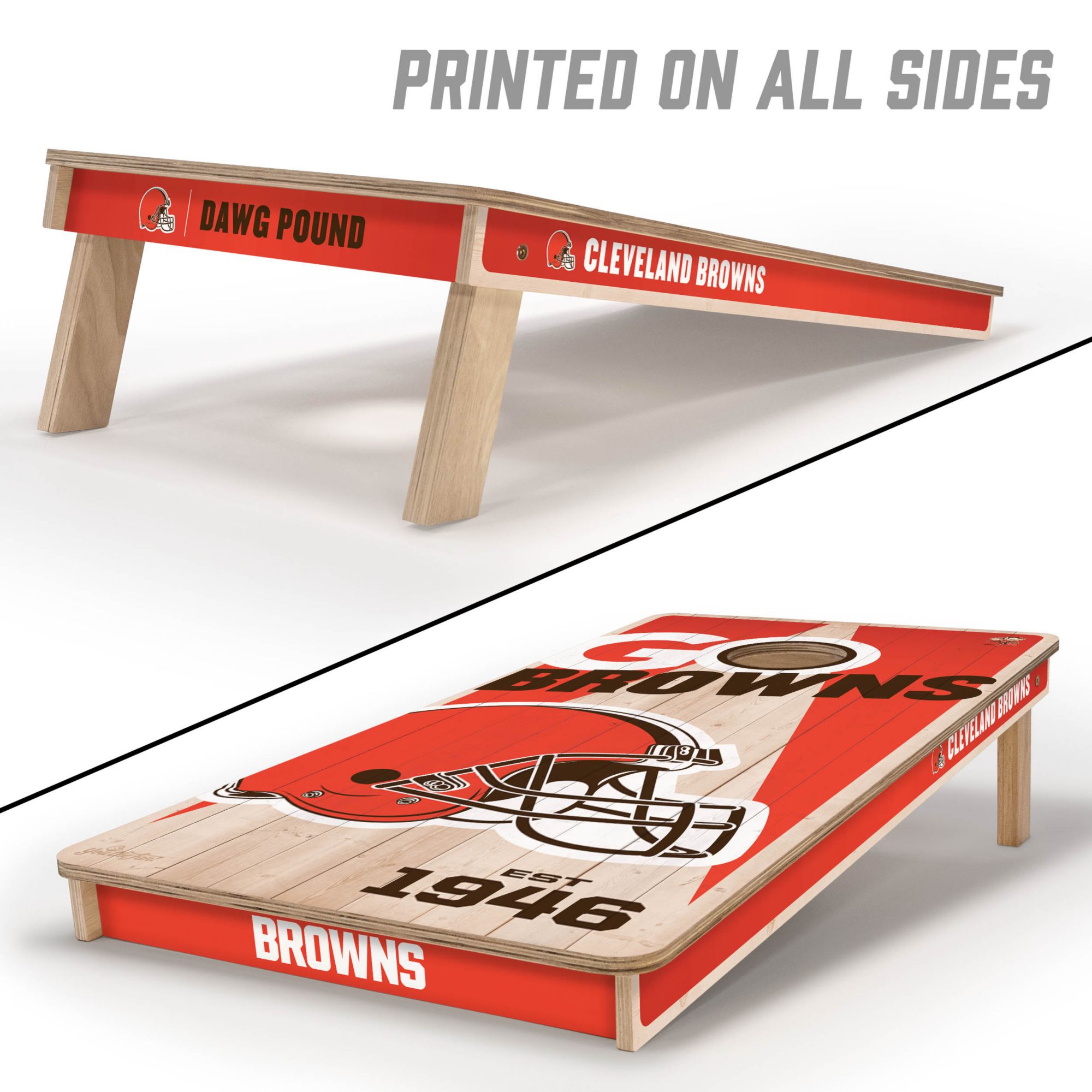 YouTheFan Cleveland Browns 2' x 4' Cornhole Boards product image