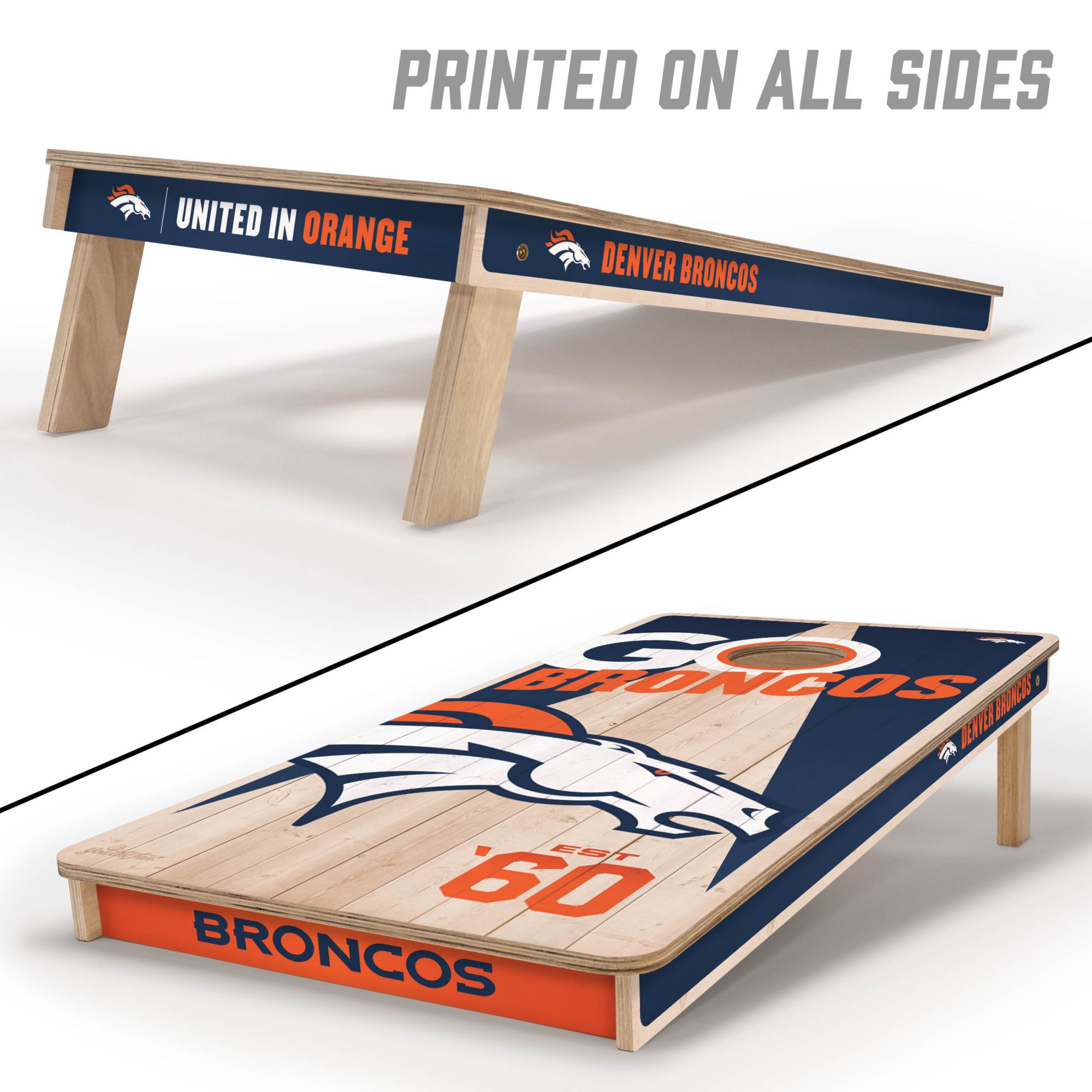 YouTheFan Denver Broncos 2' x 4' Cornhole Boards product image
