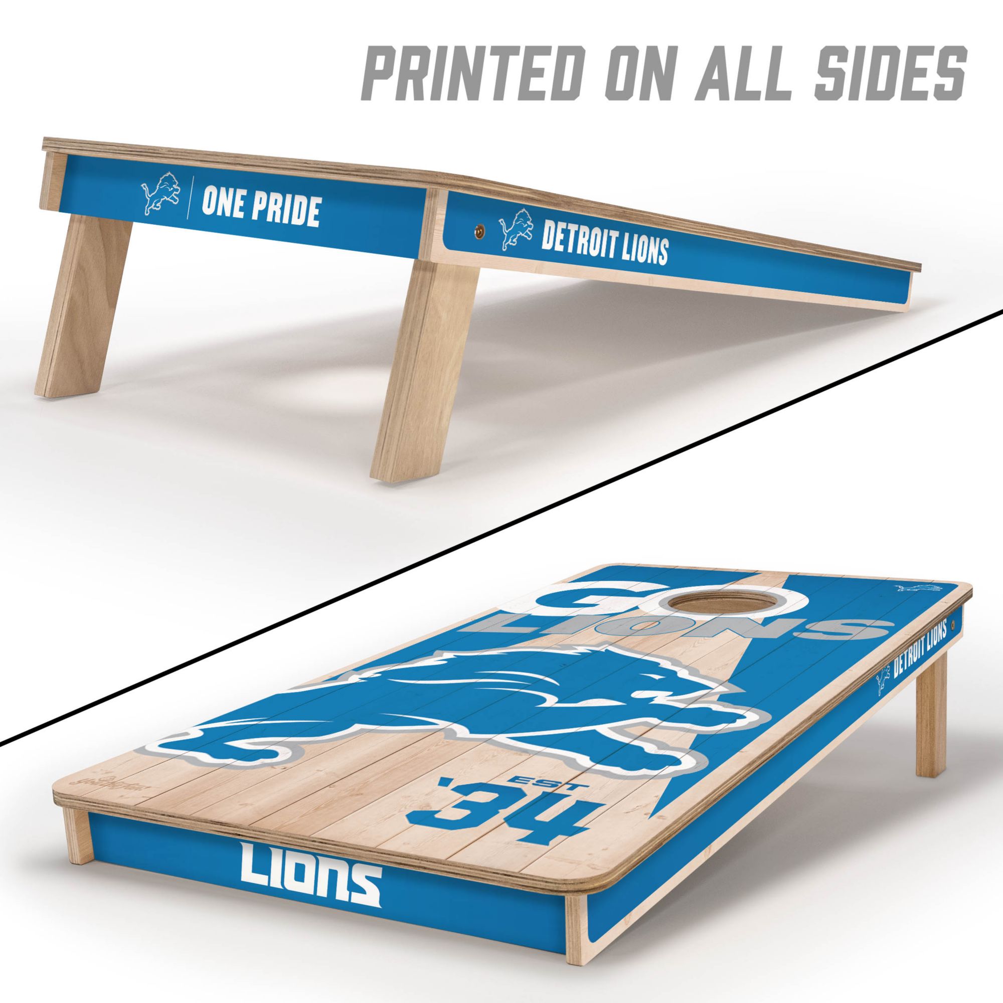 YouTheFan Detroit Lions 2' x 4' Cornhole Boards product image