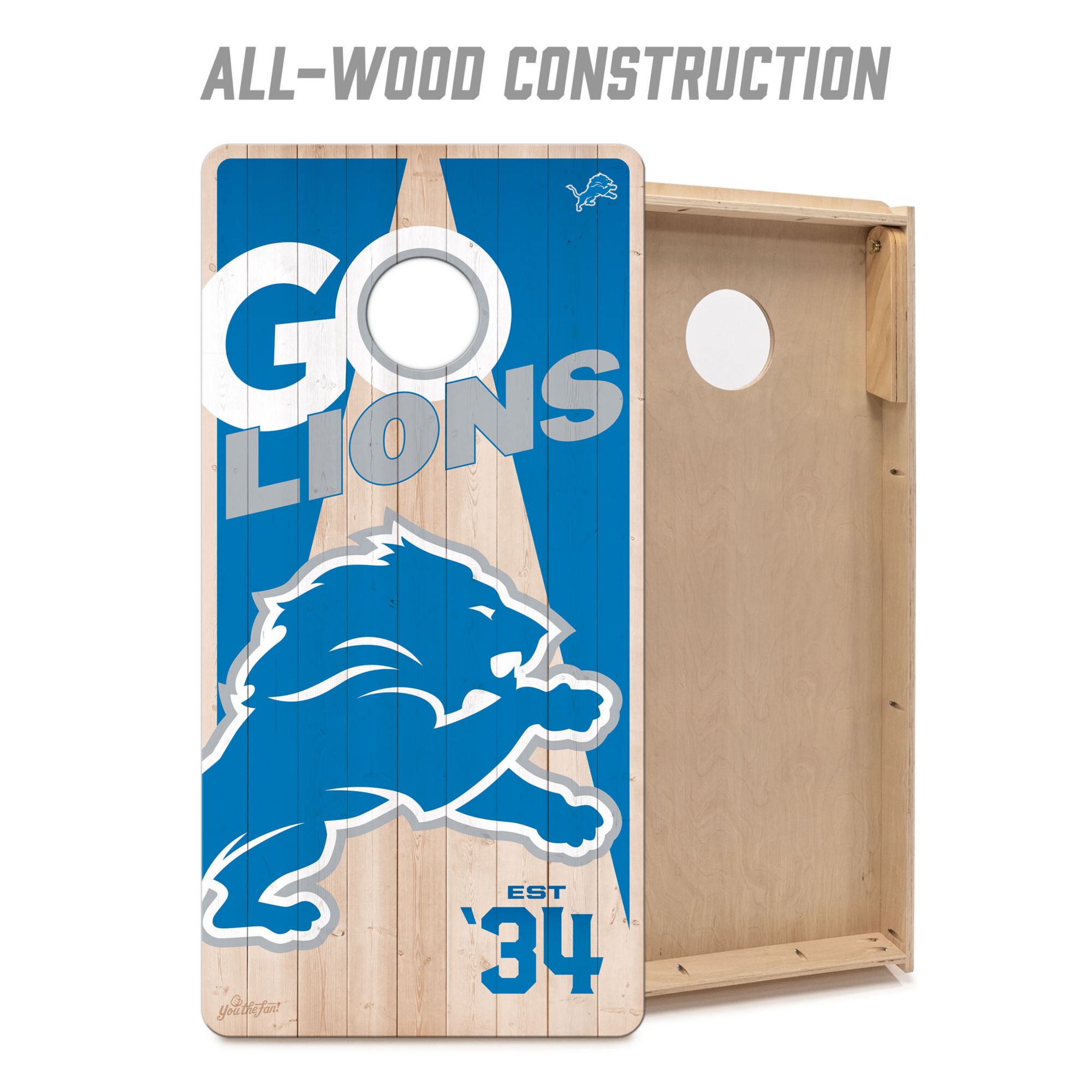 YouTheFan Detroit Lions 2' x 4' Cornhole Boards product image