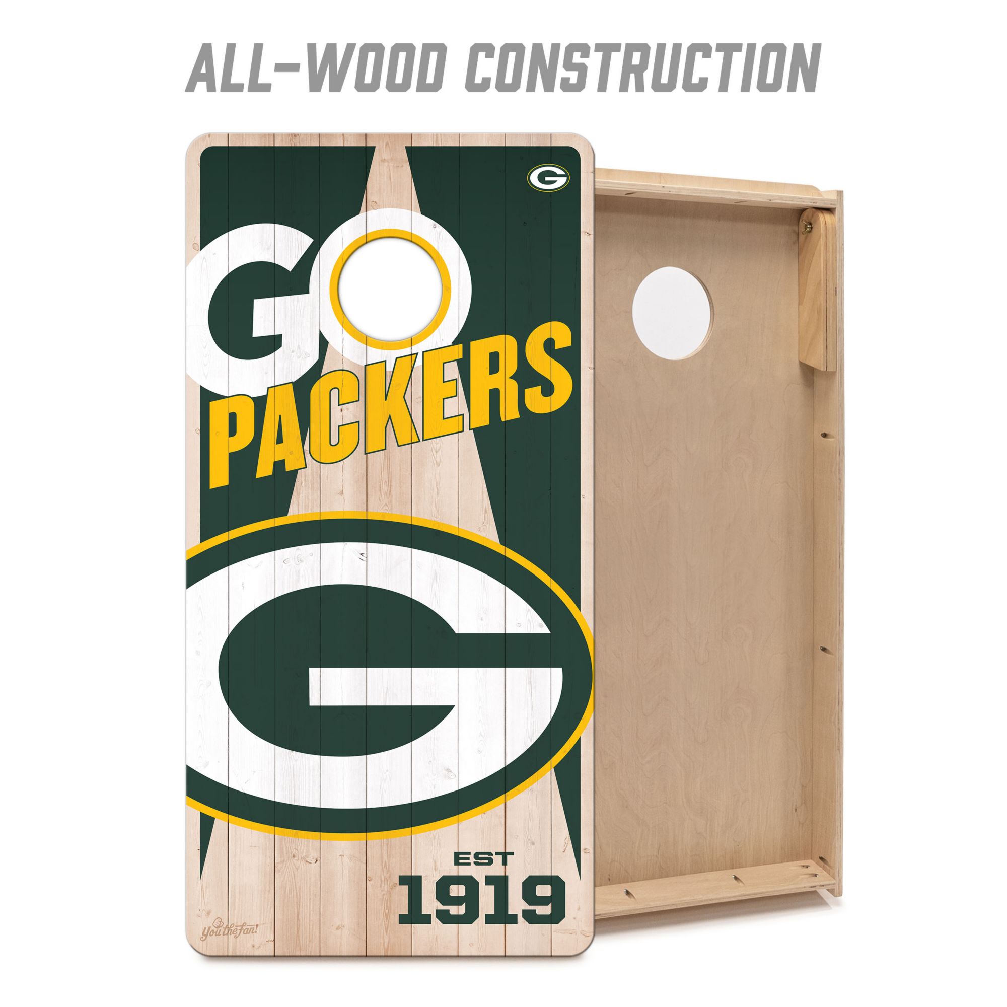 YouTheFan Green Bay Packers 2' x 4' Cornhole Boards product image
