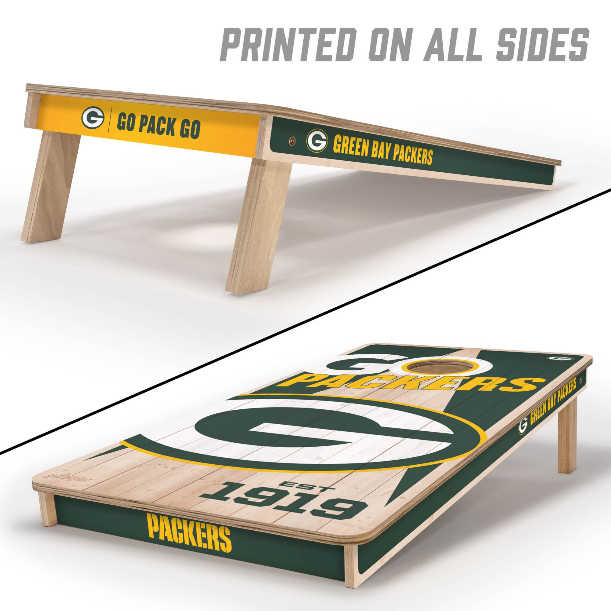 YouTheFan Green Bay Packers 2' x 4' Cornhole Boards product image