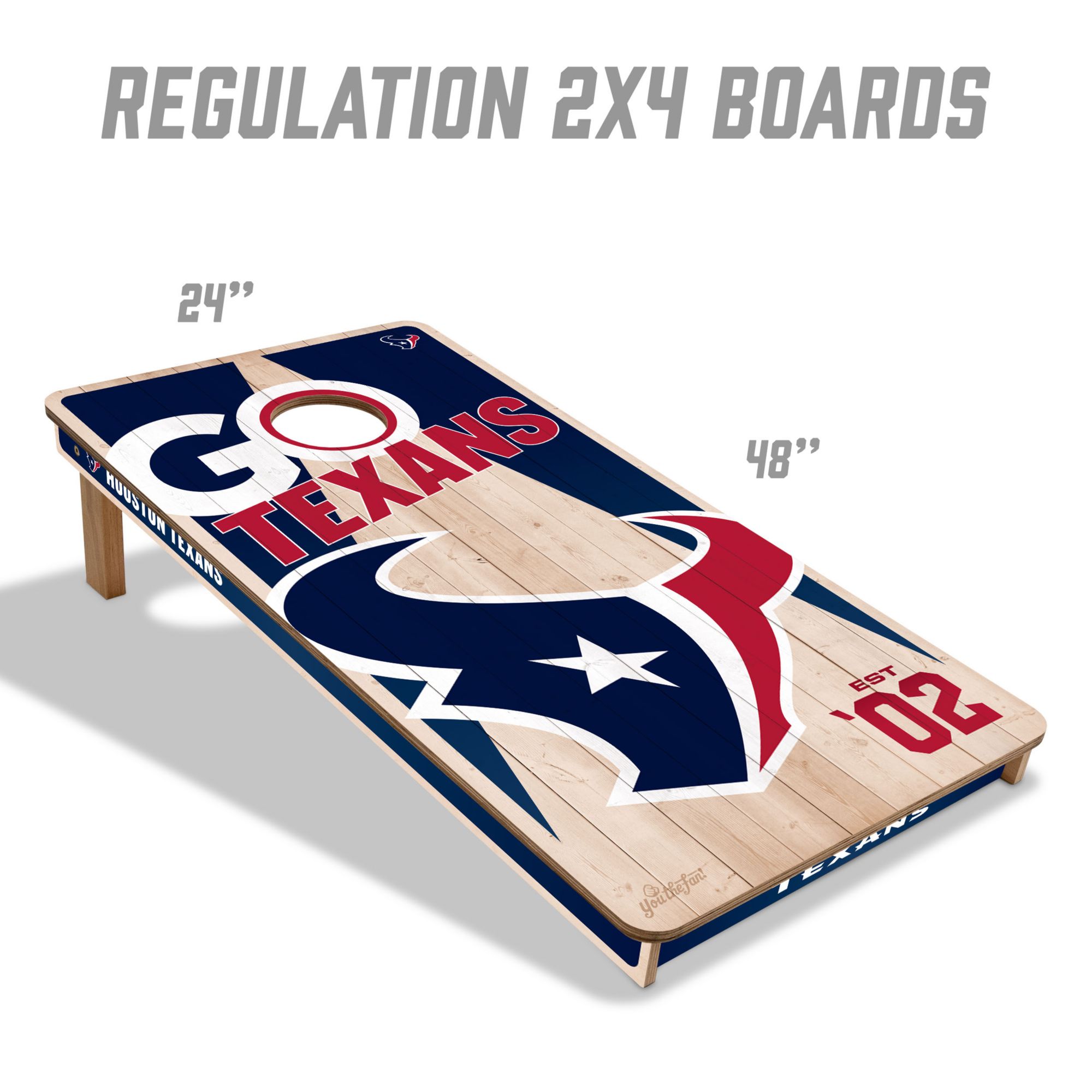 YouTheFan Houston Texans 2' x 4' Cornhole Boards product image