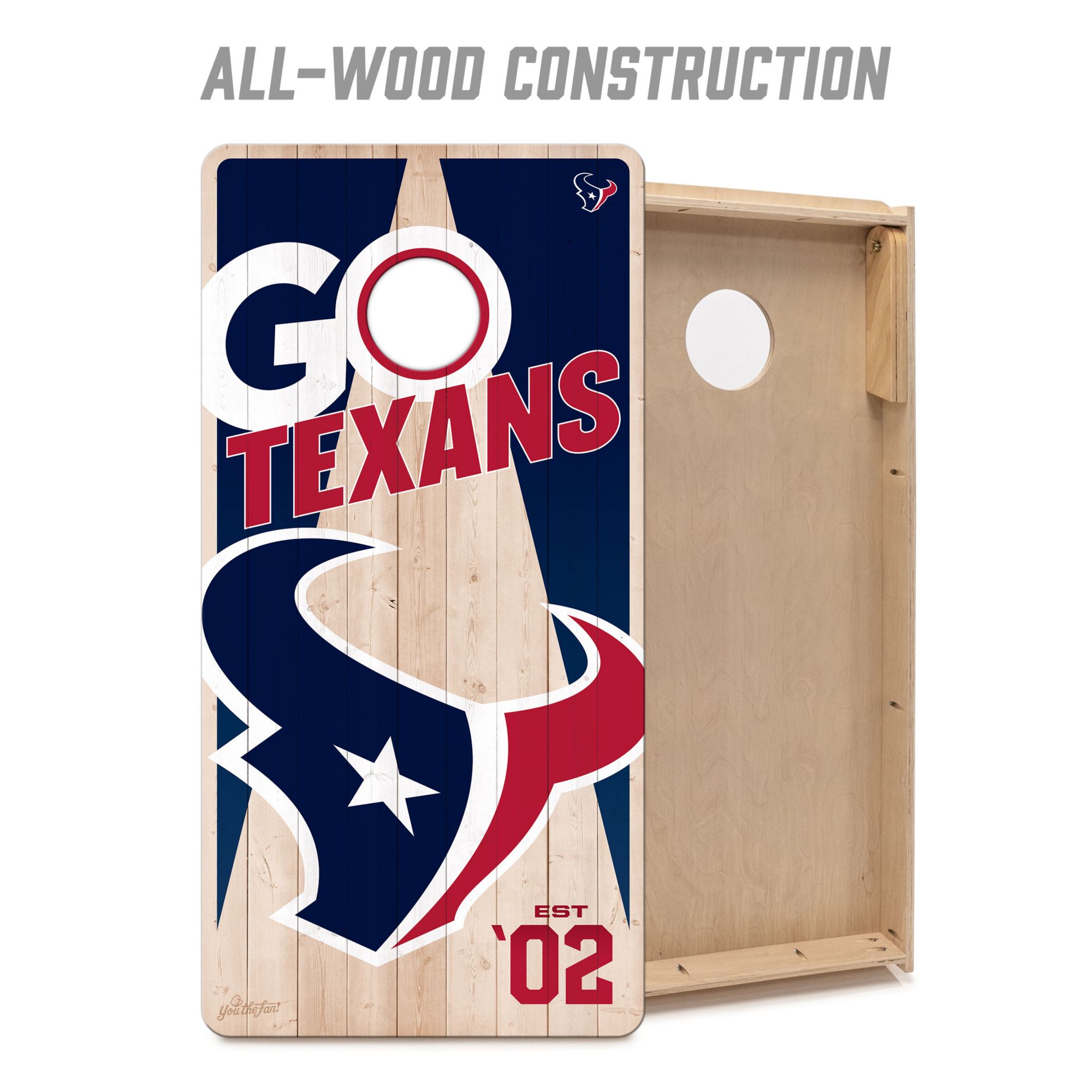 YouTheFan Houston Texans 2' x 4' Cornhole Boards product image