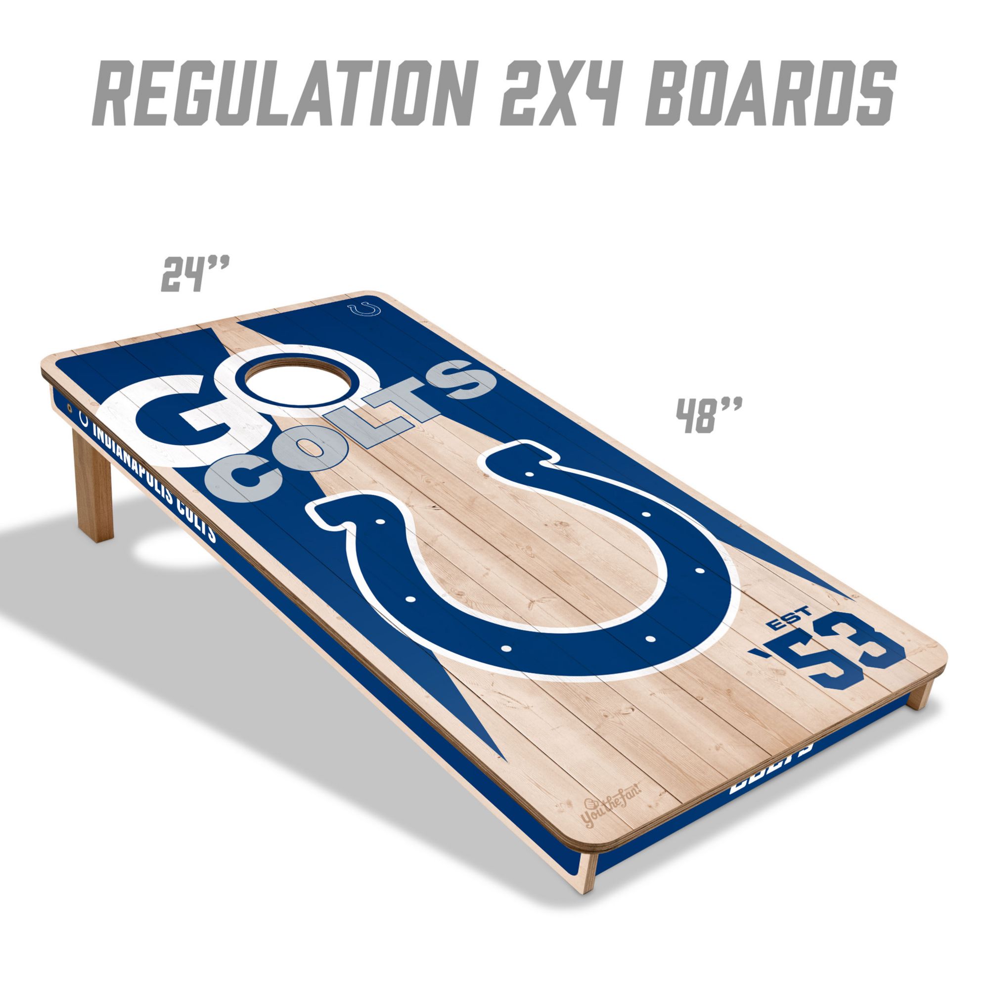 YouTheFan Indianapolis Colts 2' x 4' Cornhole Boards product image