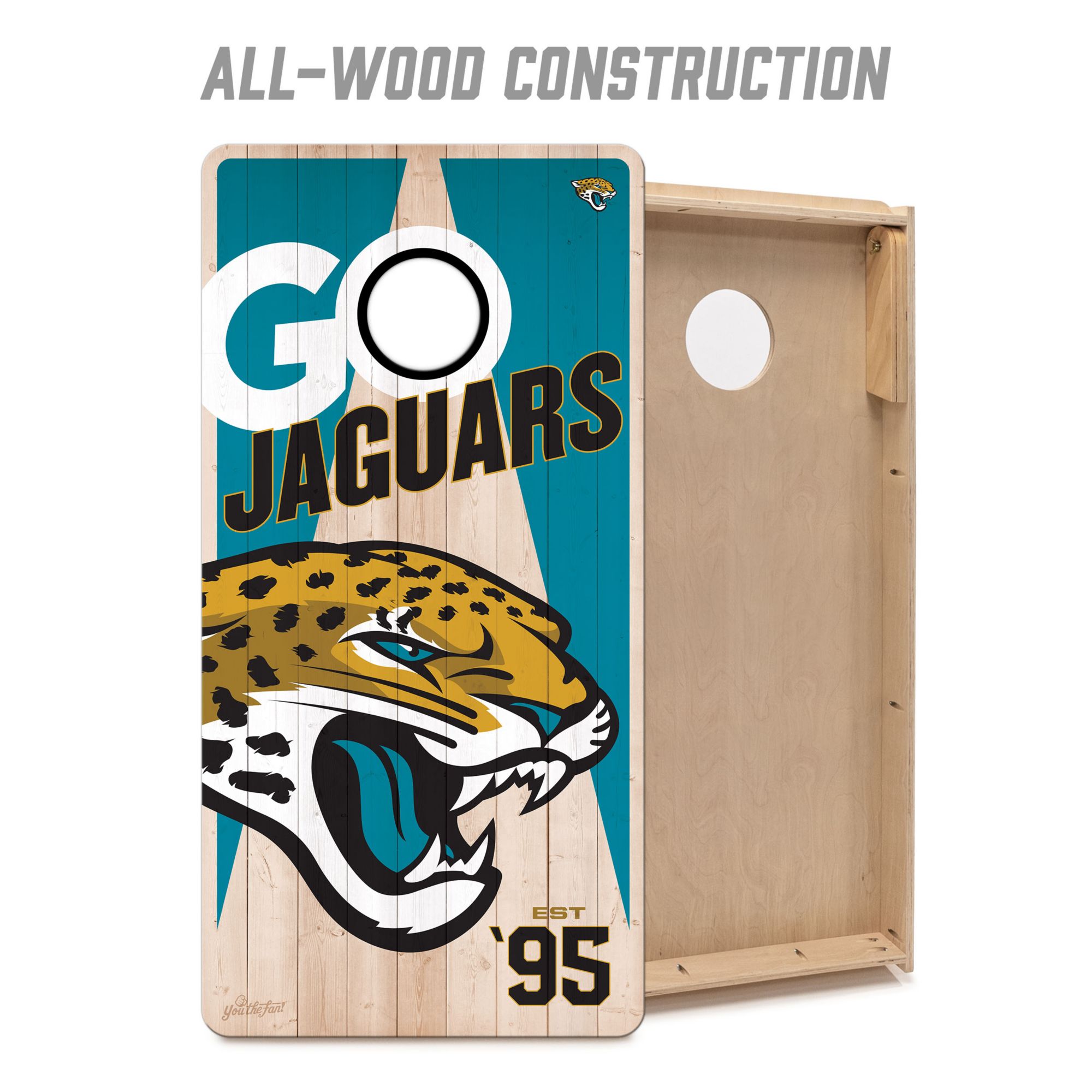 YouTheFan Jacksonville Jaguars 2' x 4' Cornhole Boards product image