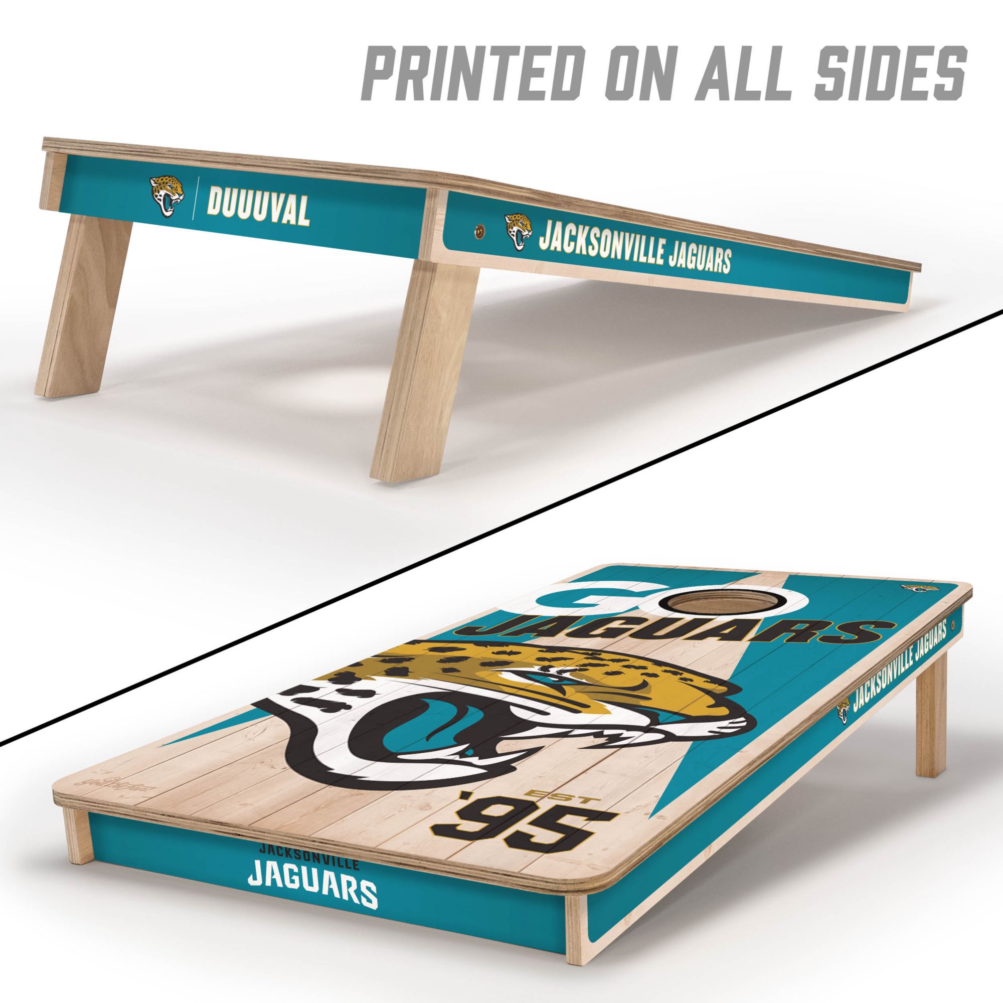 YouTheFan Jacksonville Jaguars 2' x 4' Cornhole Boards product image