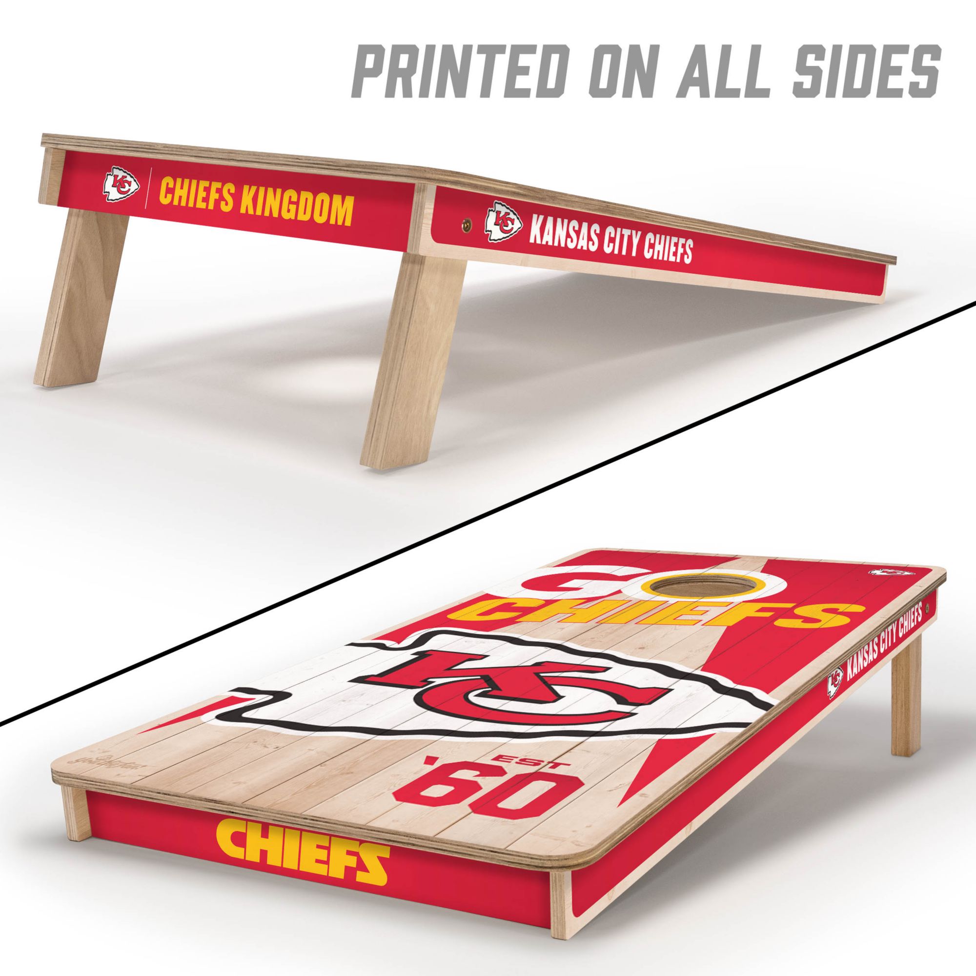 YouTheFan Kansas City Chiefs 2' x 4' Cornhole Boards product image