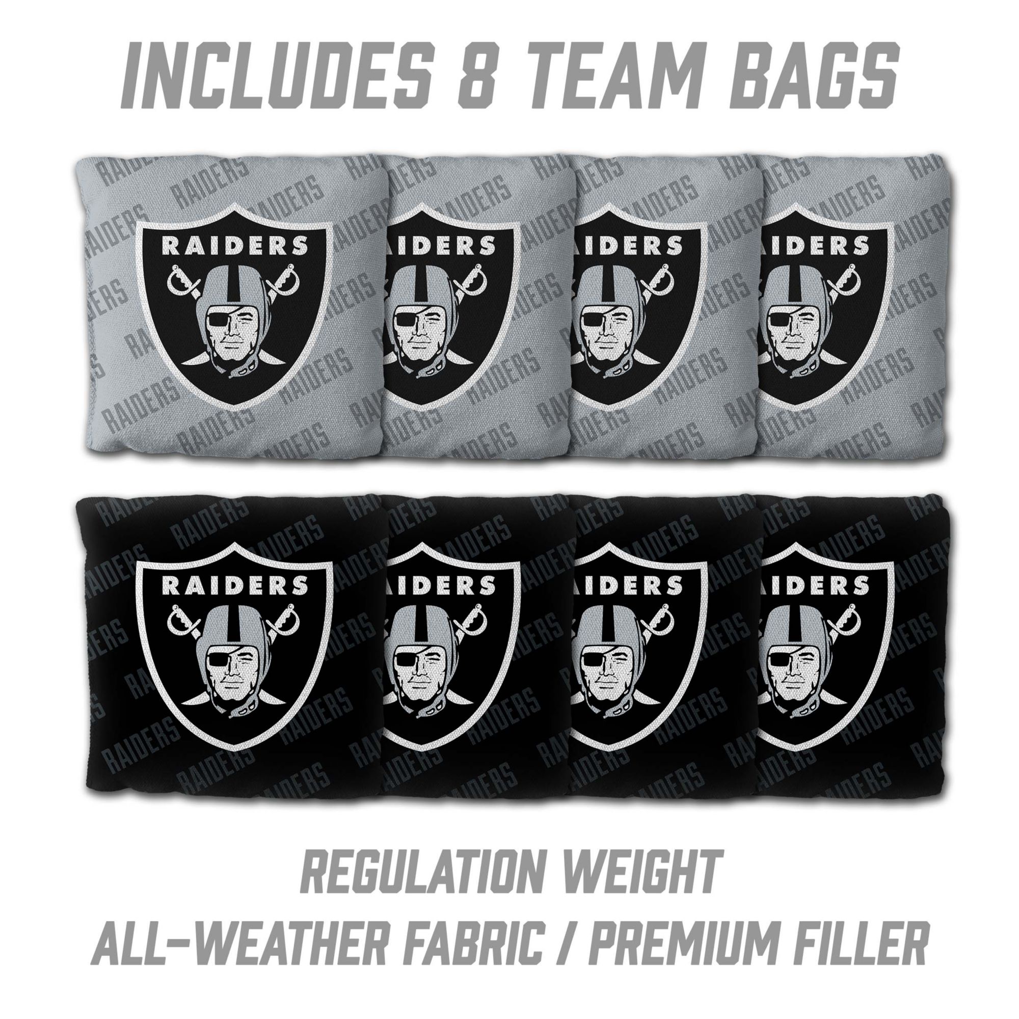 YouTheFan Las Vegas Raiders 2' x 4' Cornhole Boards product image