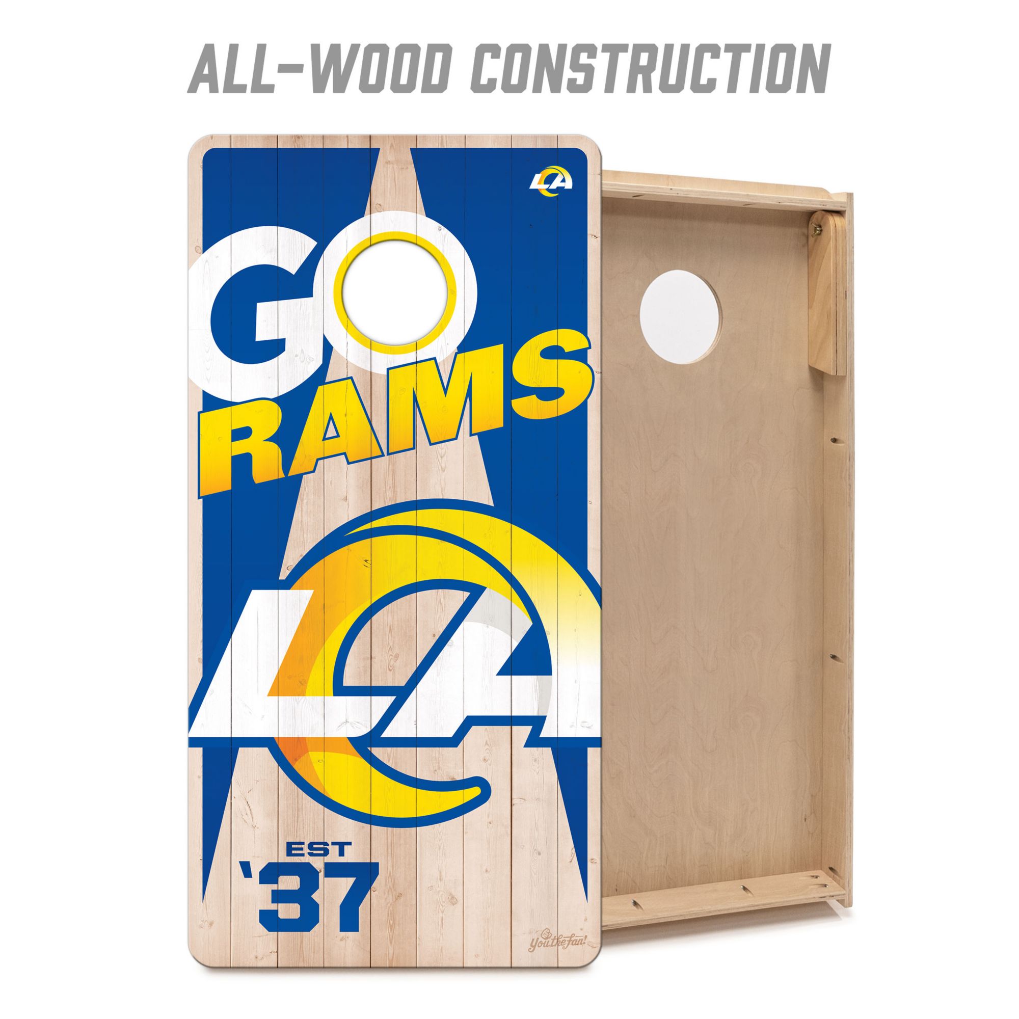 YouTheFan Los Angeles Rams 2' x 4' Cornhole Boards product image