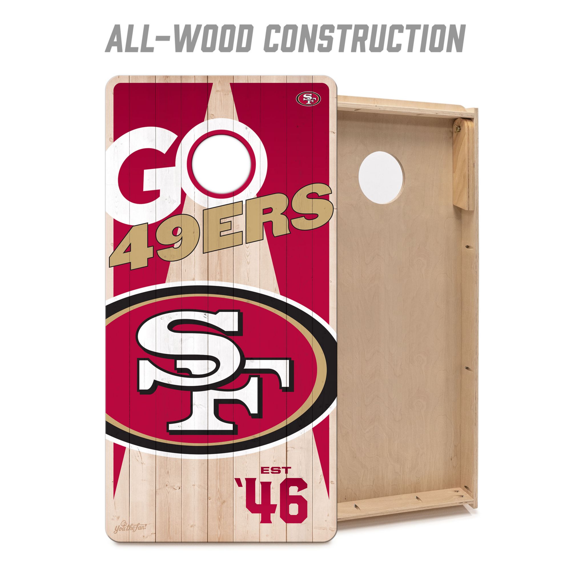 YouTheFan San Francisco 49ers 2' x 4' Cornhole Boards product image