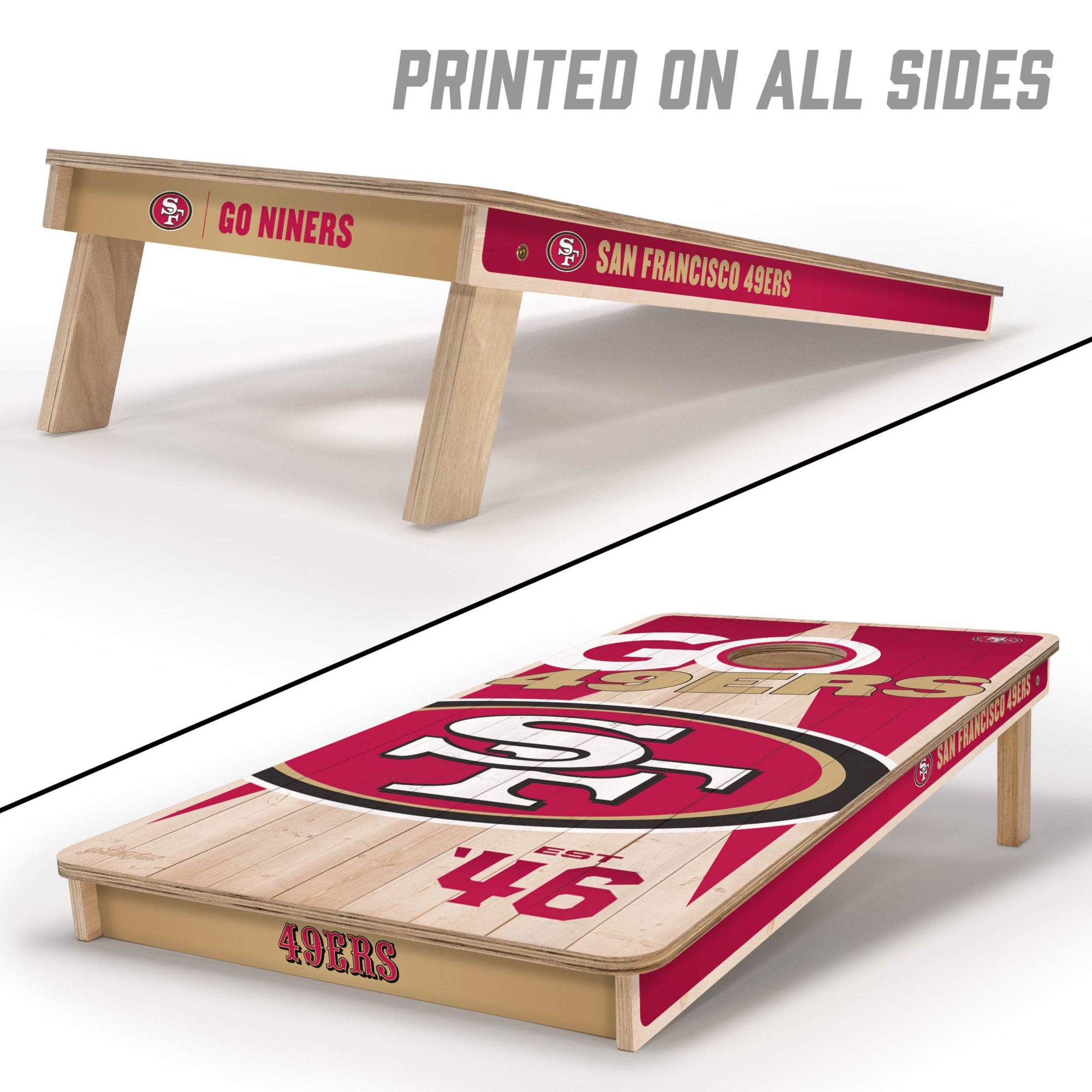YouTheFan San Francisco 49ers 2' x 4' Cornhole Boards product image