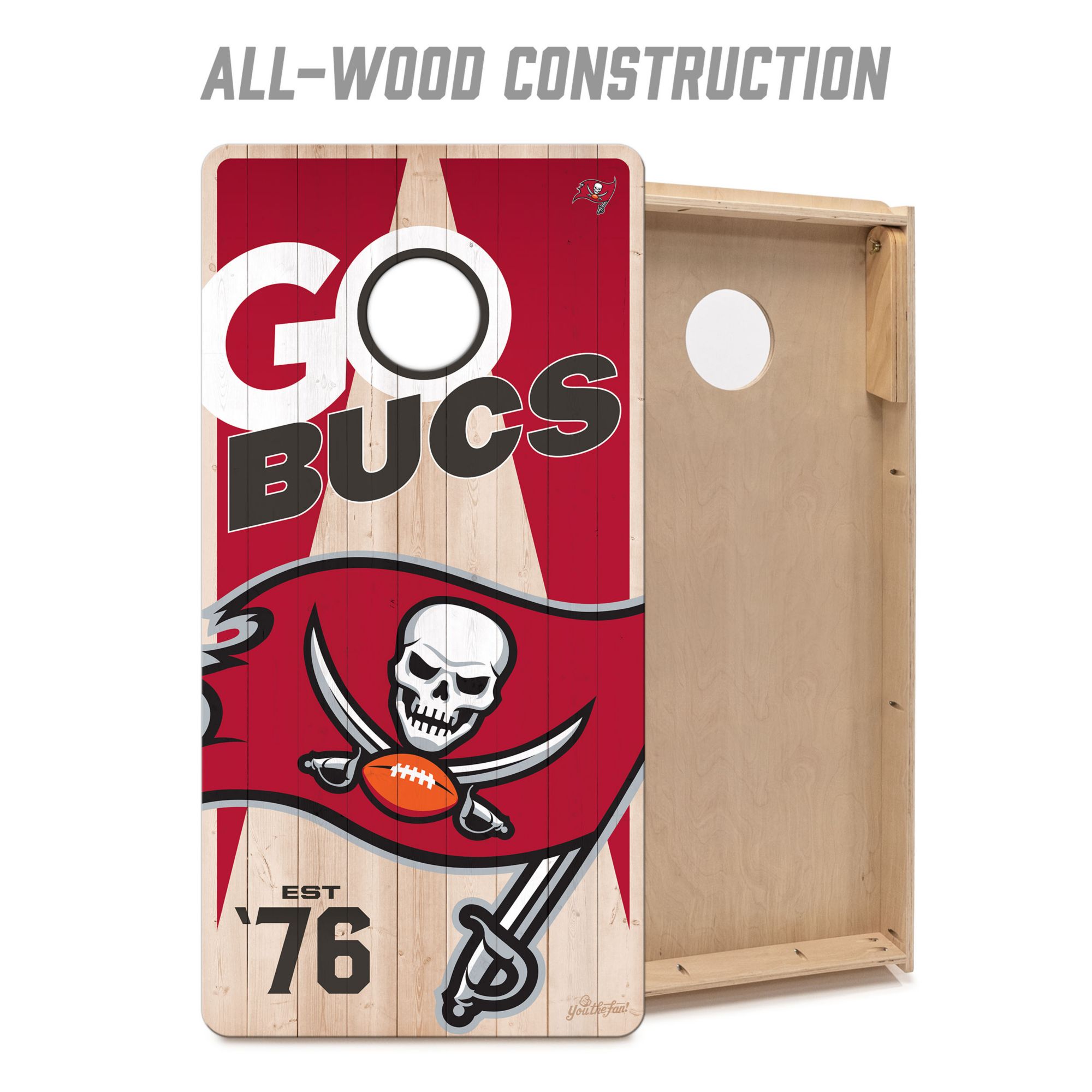 YouTheFan Tampa Bay Buccaneers 2' x 4' Cornhole Boards product image