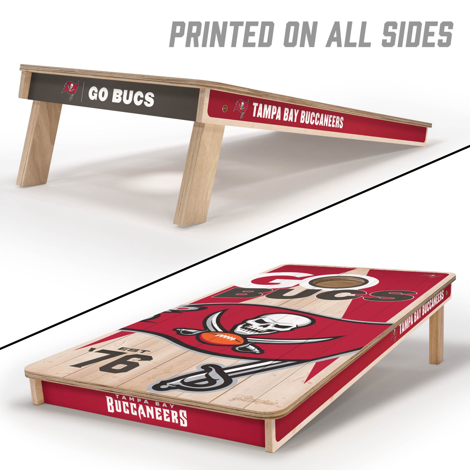 YouTheFan Tampa Bay Buccaneers 2' x 4' Cornhole Boards product image