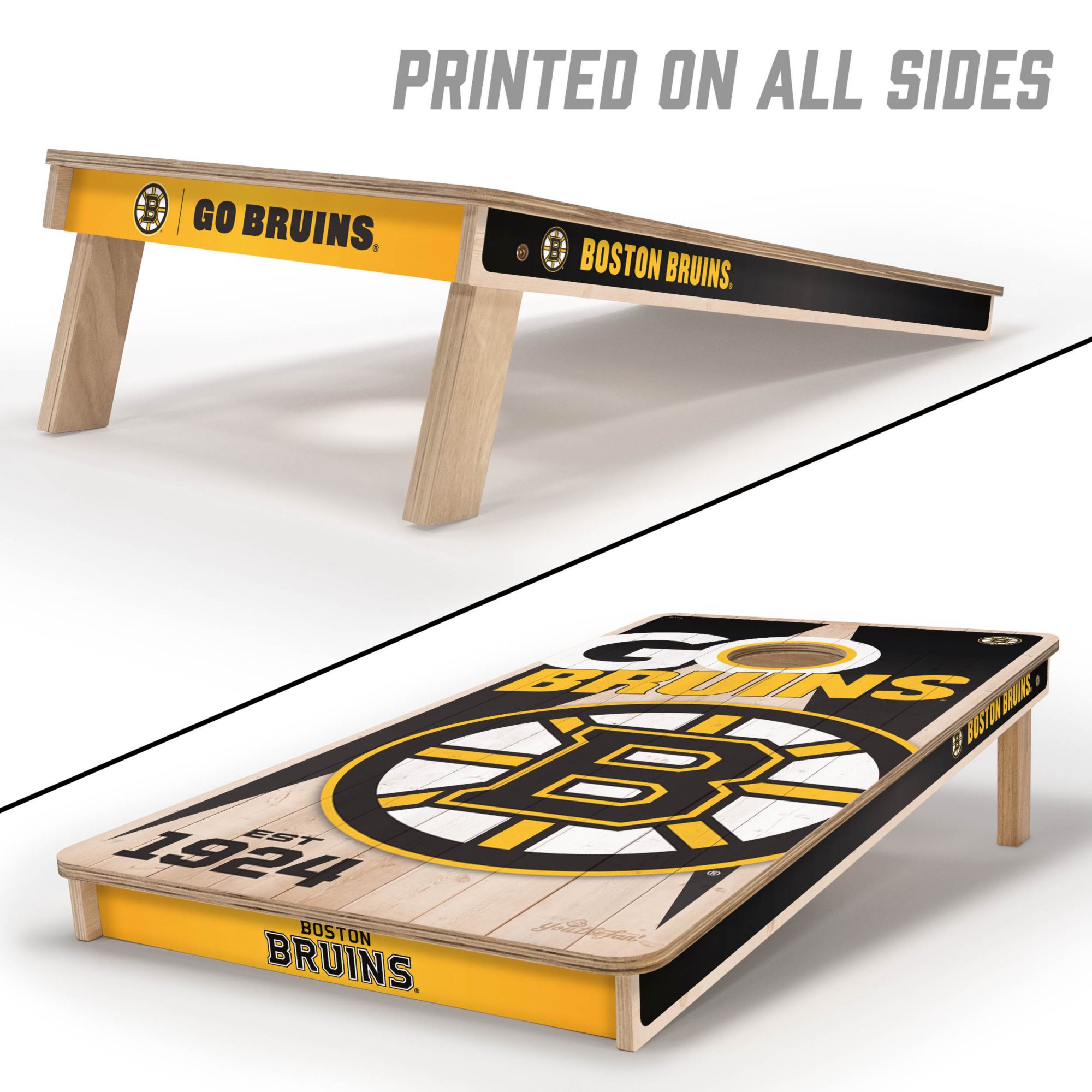 YouTheFan Boston Bruins 2' x 4' Cornhole Boards product image