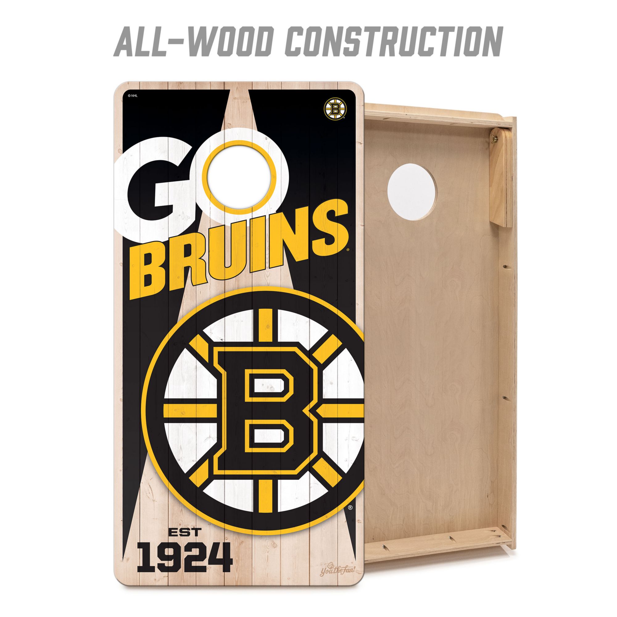 YouTheFan Boston Bruins 2' x 4' Cornhole Boards product image