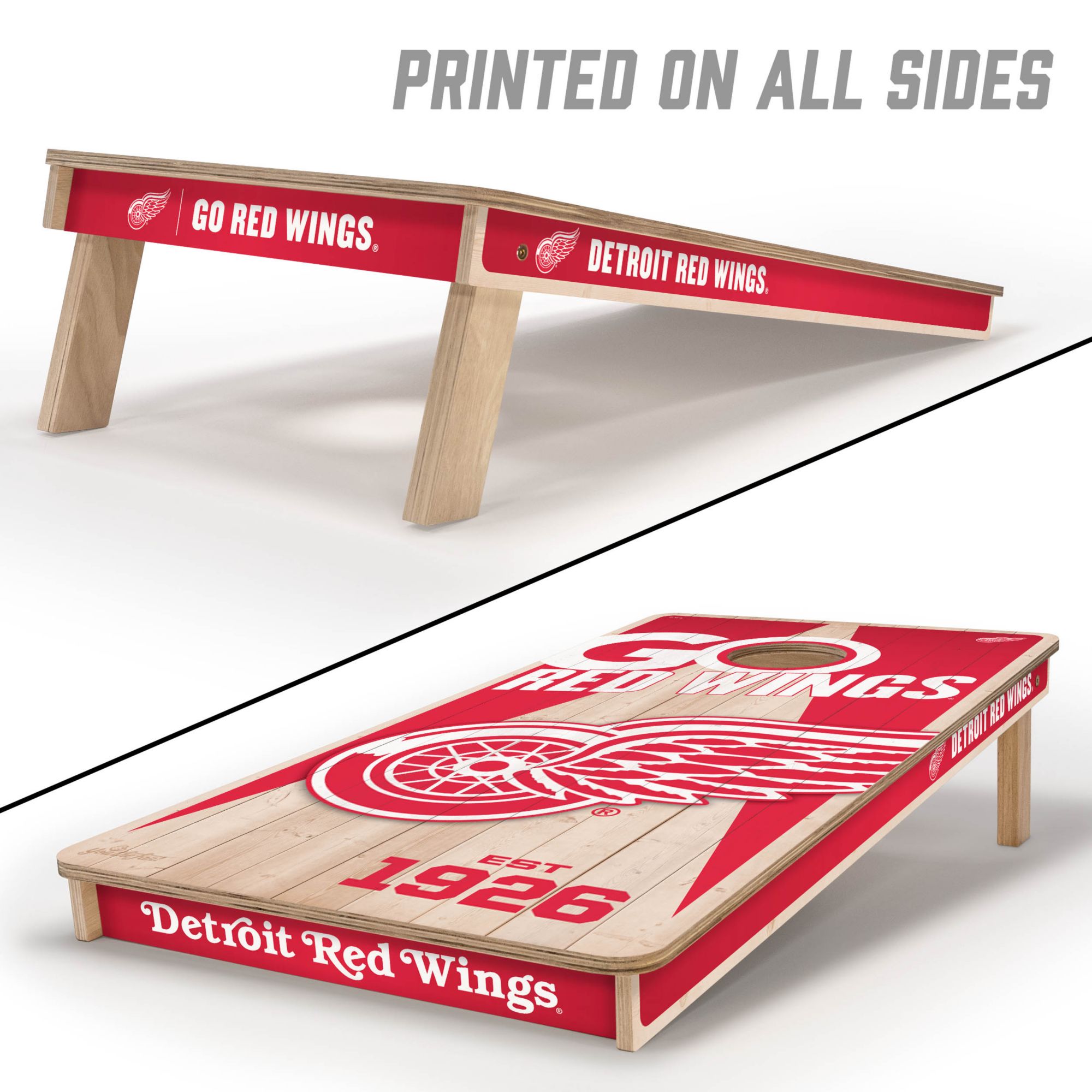 YouTheFan Detroit Red Wings 2' x 4' Cornhole Boards product image