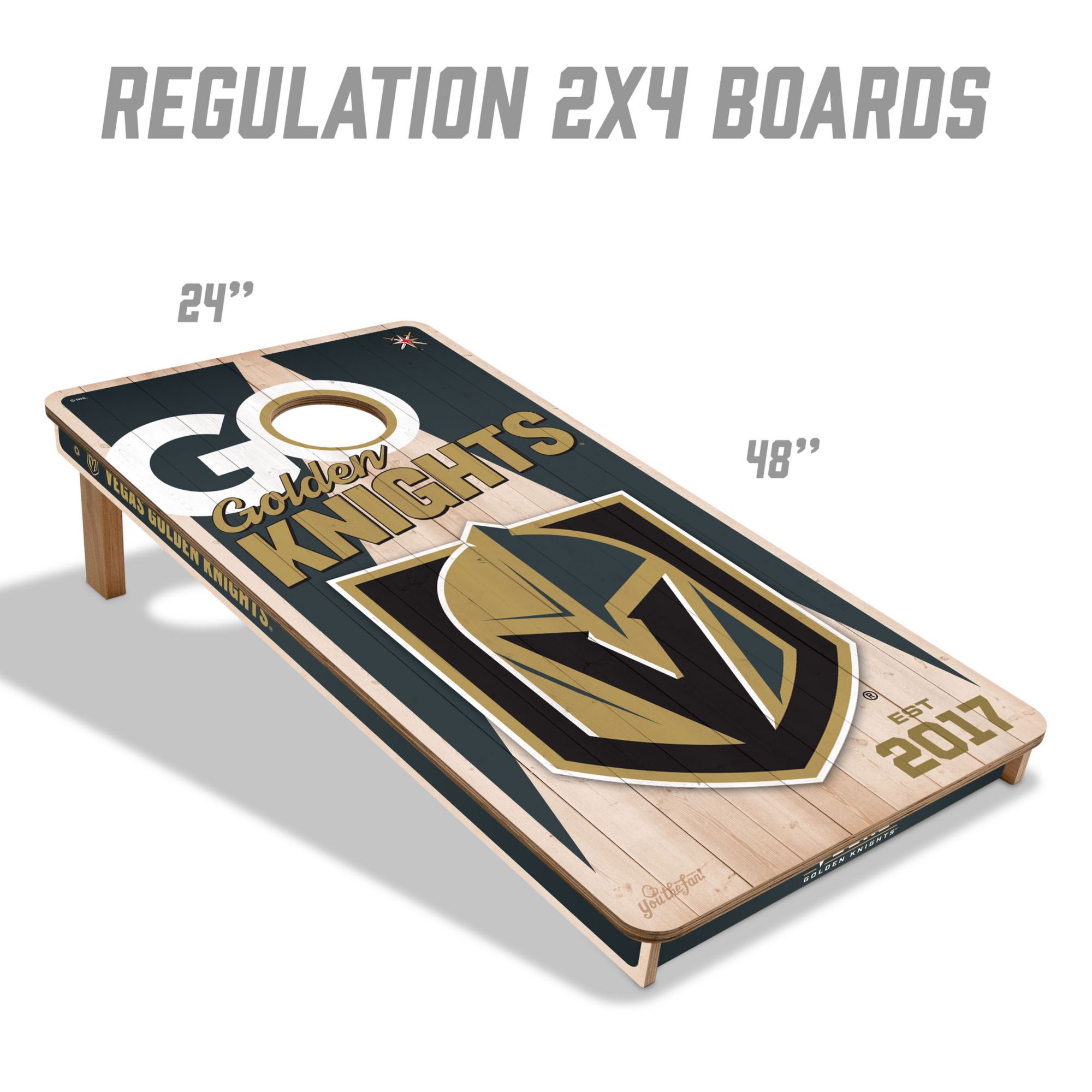 YouTheFan Las Vegas Knights 2' x 4' Cornhole Boards product image