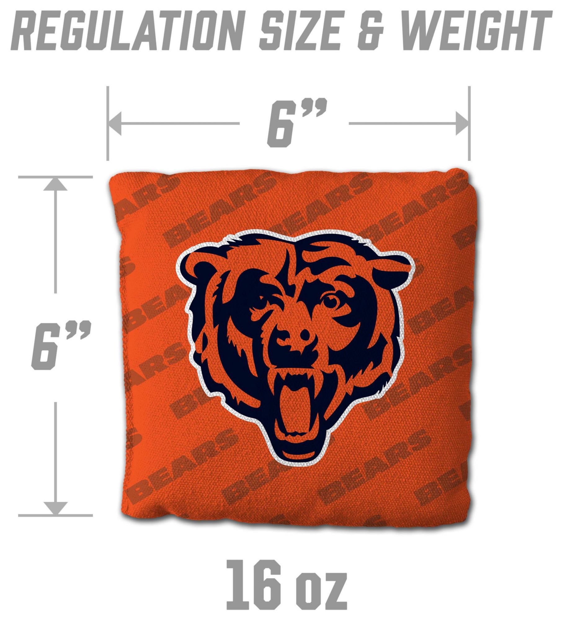 YouTheFan Chicago Bears 4-Pack Orange Cornhole Bean Bags product image