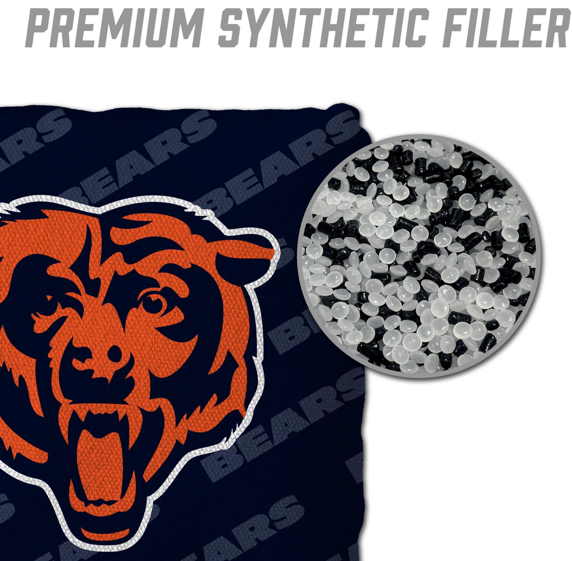 YouTheFan Chicago Bears 4-Pack Blue Cornhole Bean Bags product image