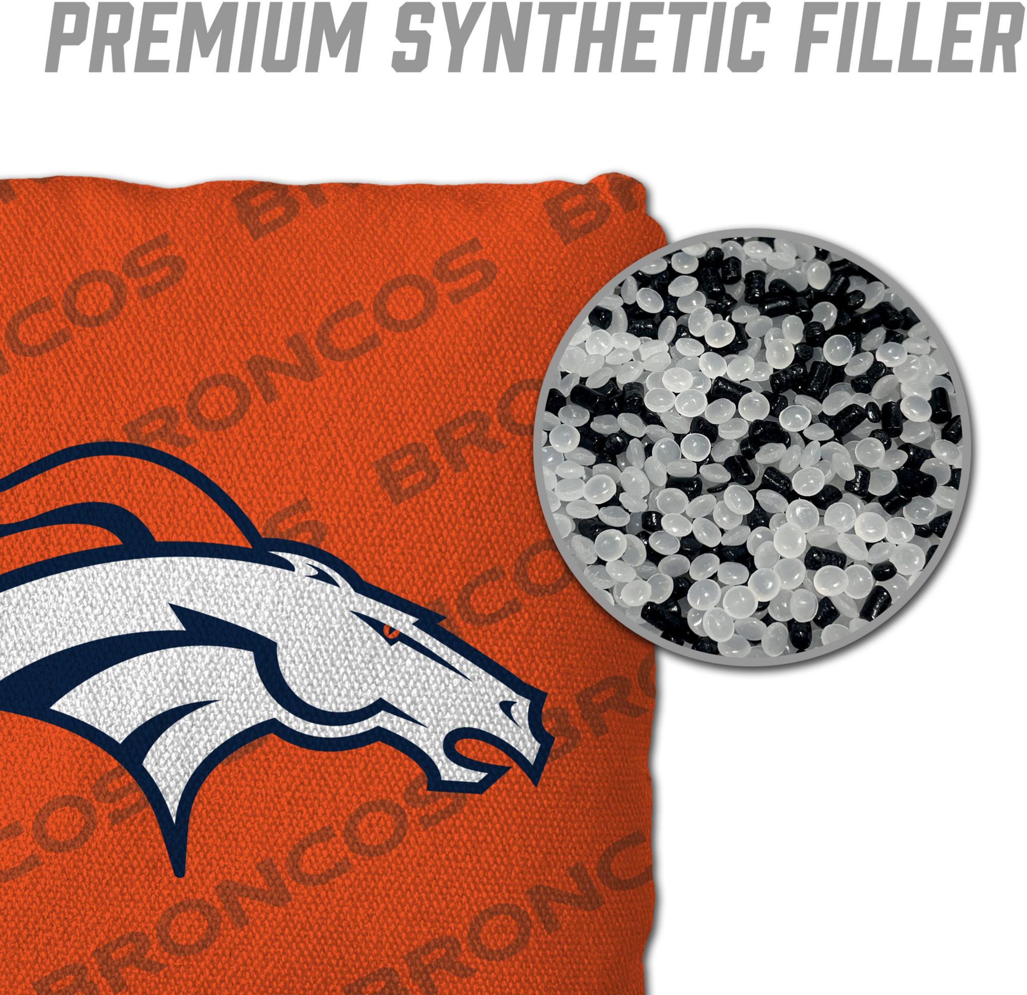 YouTheFan Denver Broncos 4-Pack Orange Cornhole Bean Bags product image