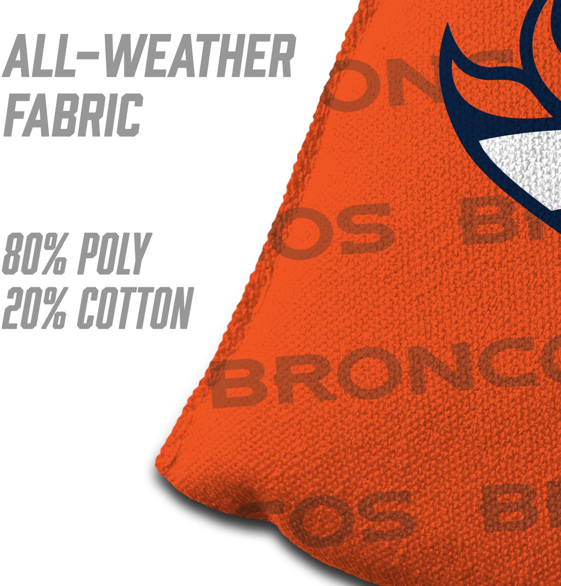 YouTheFan Denver Broncos 4-Pack Orange Cornhole Bean Bags product image