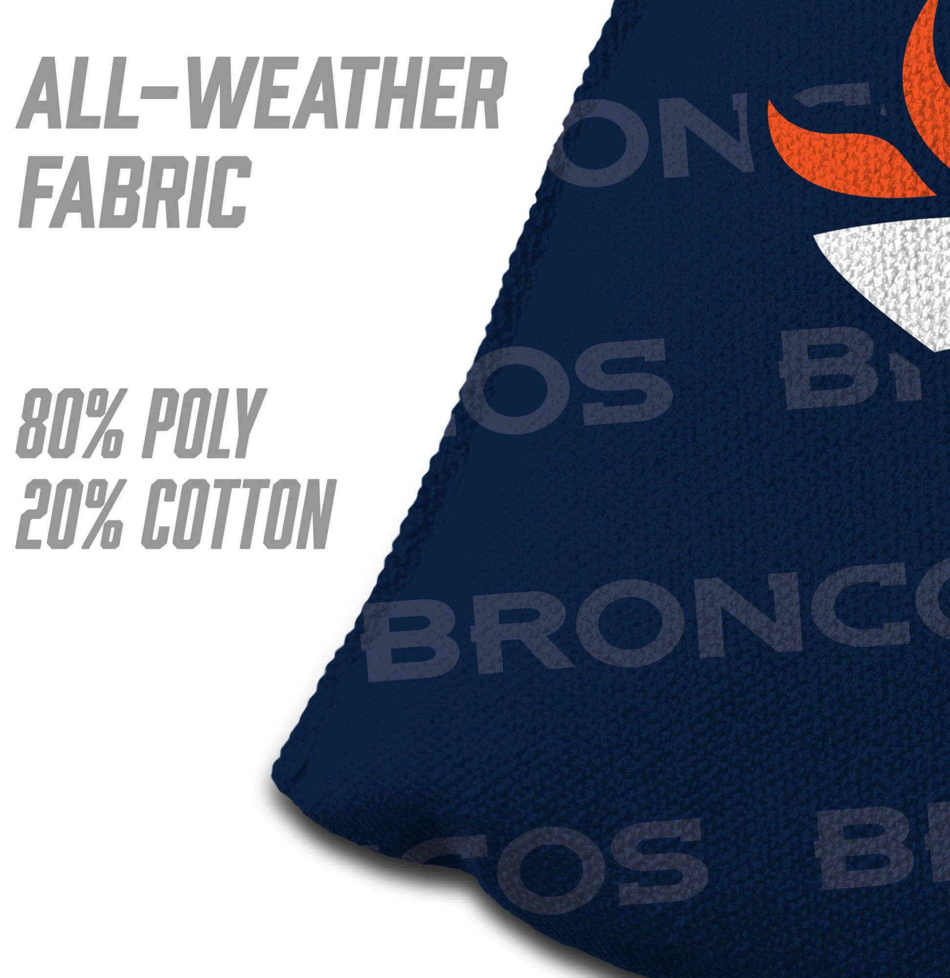 YouTheFan Denver Broncos 4-Pack Blue Cornhole Bean Bags product image